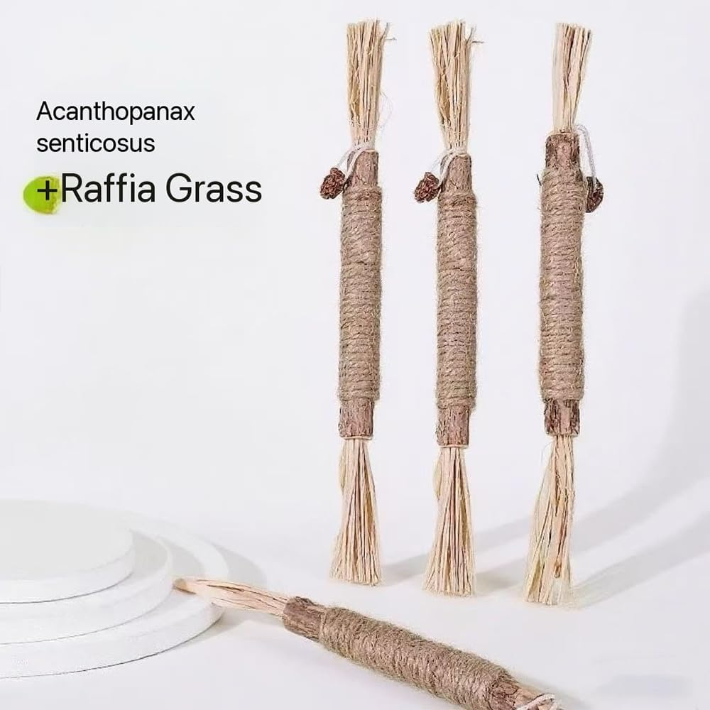 Silver Vine Stick Cat Toys, 6-Piece Set &ndash; Cat Molar Sticks for Indoor Self-Amusement and Boredom Relief, Bite-Resistant Mint Toys for Teeth Cleaning and Interactive Play image number 4