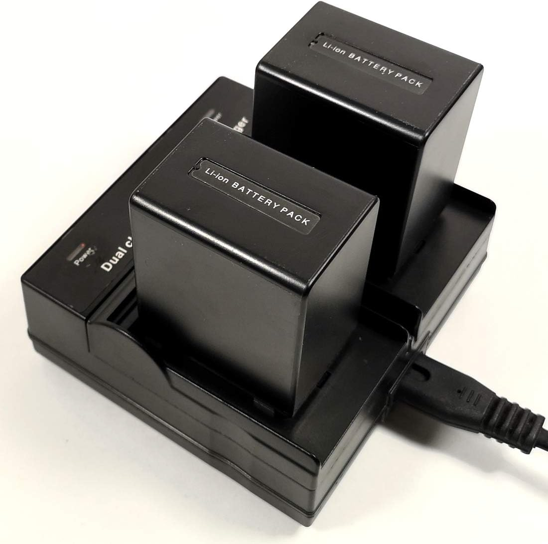 Dual-Channel Mains Charger +2X 4500Mah Battery for NP-FV100 NP-FH100 NP-FV70 NP-FH70 NP-FH30 NP-FH50 NP-FP30 NP-FP50 NP-FP70 NP-FP71 NP-FP90 DCR-DVD DCR-HC DCR-SR HDR-CX HDR-XR Series Camera image number 2