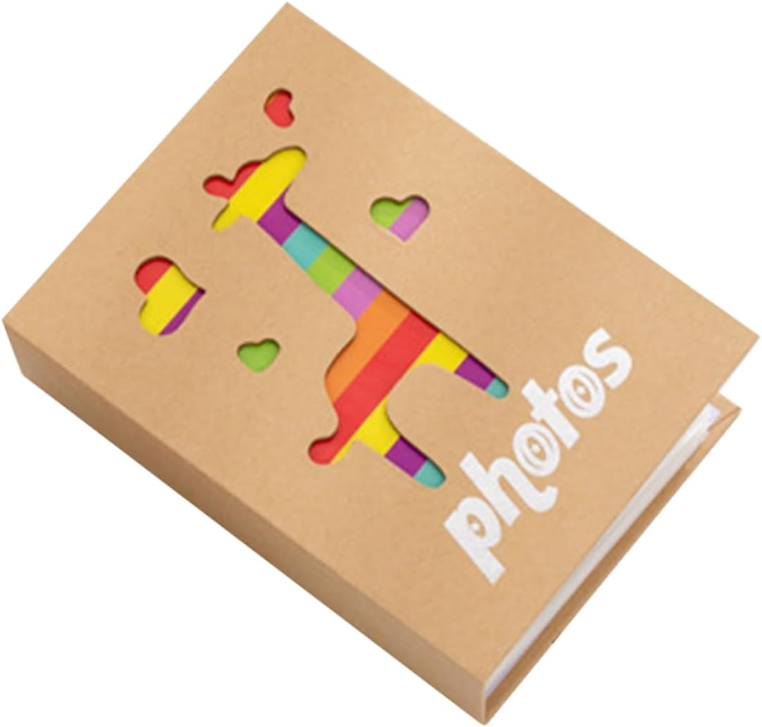 Photo Album for Boys and Page Keepsake Album with Cute Giraffe Design for Storing Precious Memories and Milestones image number 4