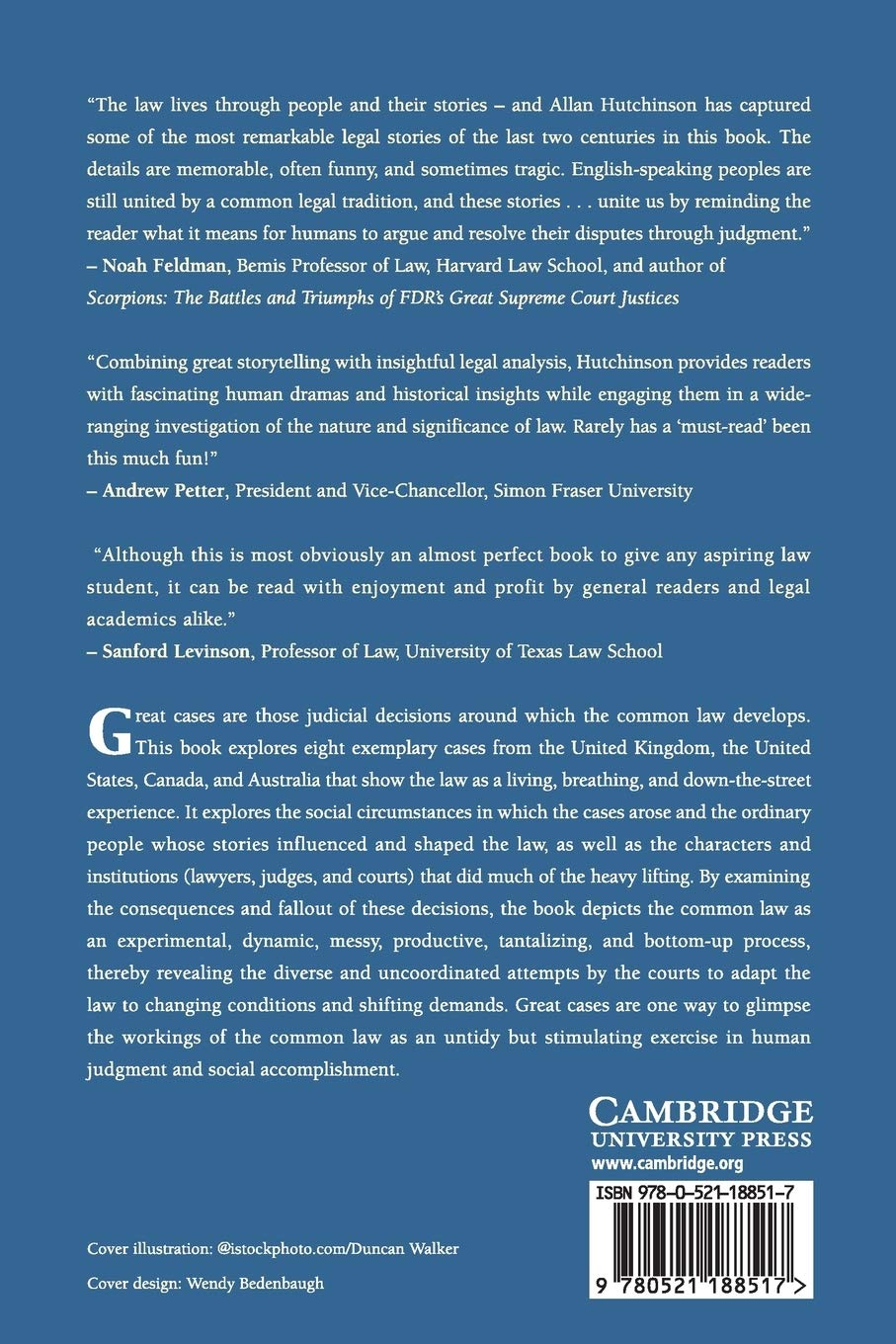 Cambridge Is Eating People Wrong? : Great Legal Cases and How They Shaped the World Book - Paperback - 09 March 2011