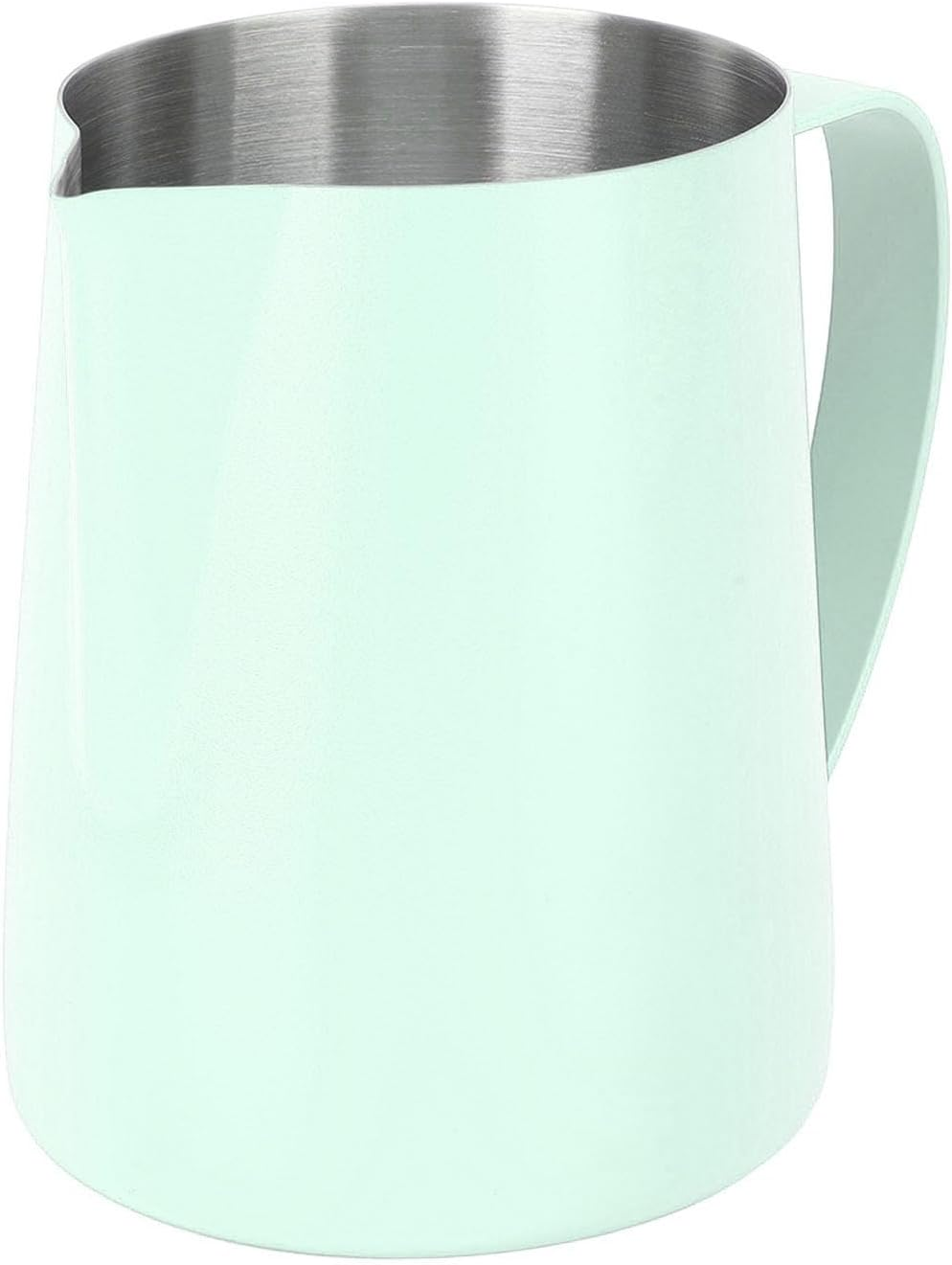 FLEXMAN 480Ml Milk Frothing Pitcher, Stainless Steel Multipurpose Pour over Coffee Maker, Metal Milk Frother Cup with Inner Scale for Making Latte Coffee, Milk Bubbles, Milk Tea (Dark Green)