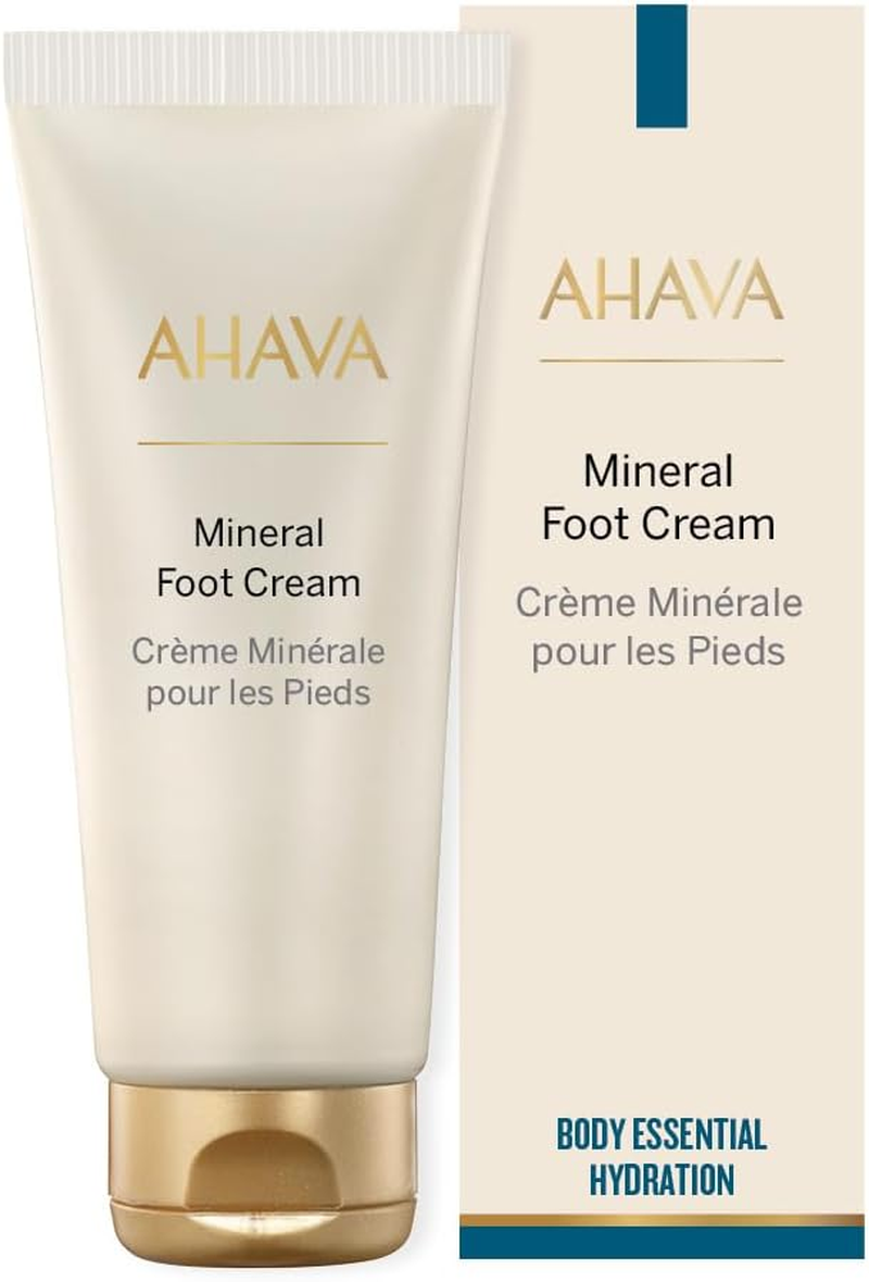 AHAVA Dead Sea Water Mineral Foot Cream - Nourishes & Hydrates Dry Soles, Prevents Cracks & Irritations, with Witch Hazel Leaf, Osmoter Blend, Jojoba, Avocado, Sweet Almond & Wheat Germ Oil, 3.4 Fl.Oz image number 1