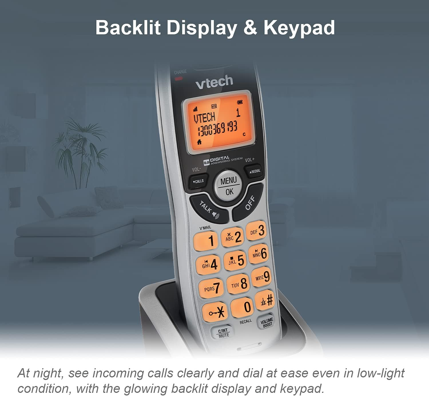 Vtech Simple Cordless Bundle - NBN Ready Phone System - 2 Handsets - Black image number 1