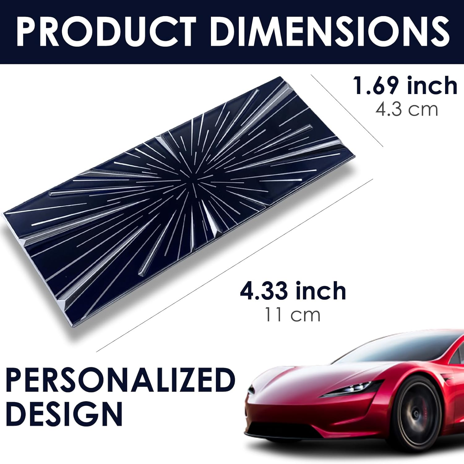 Performance Badge Emblem Compatible with Tesla Model 3 Y X S Cybertruck Roadster Highland Plaid Exterior Rear Trunk Accessories Sticker Decal Decorations Trim Decor Motor Part Emblems Modification image number 5