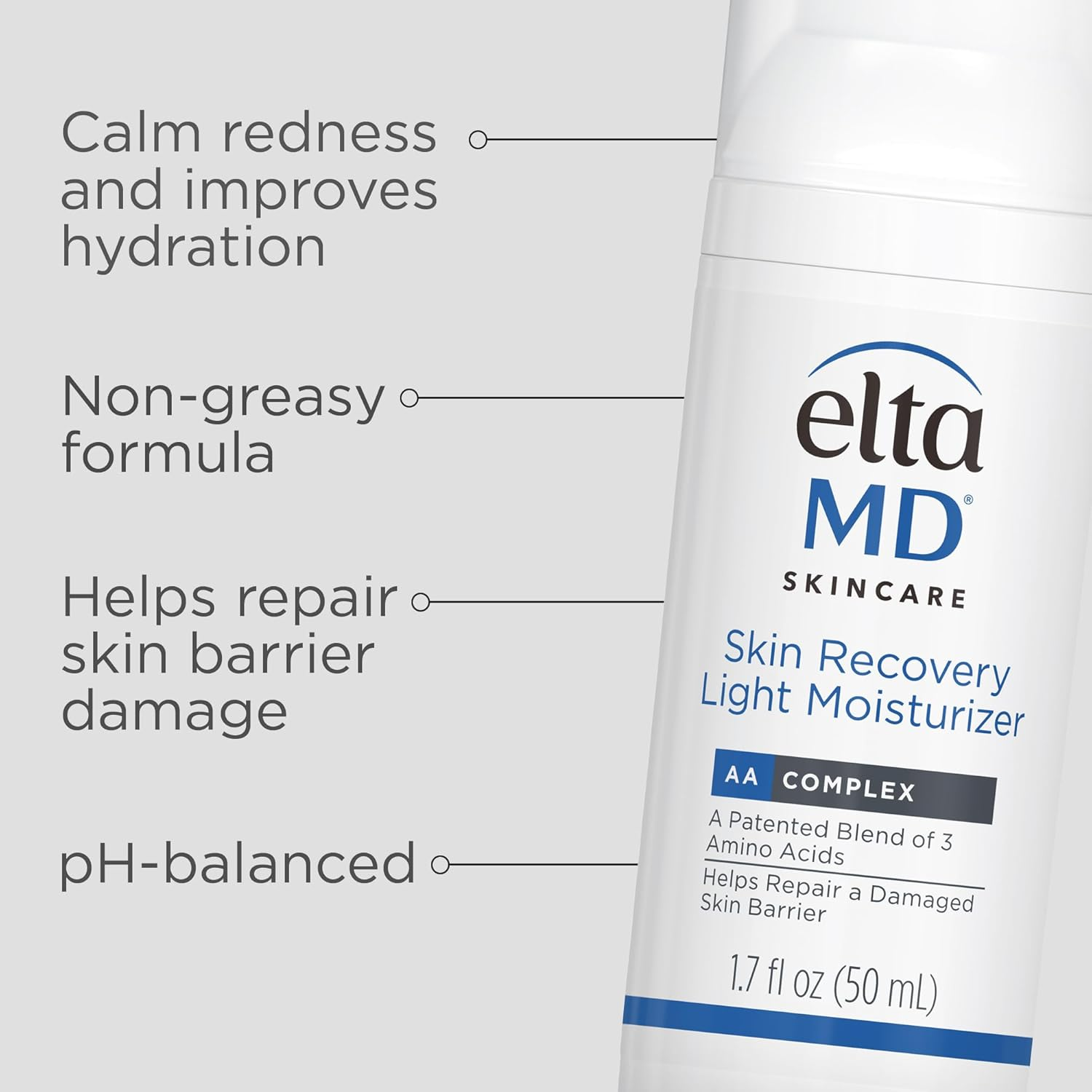 Skin Recovery Light Moisturizer by Eltamd for Unisex - 1.7 Oz Moisturizer image number 2