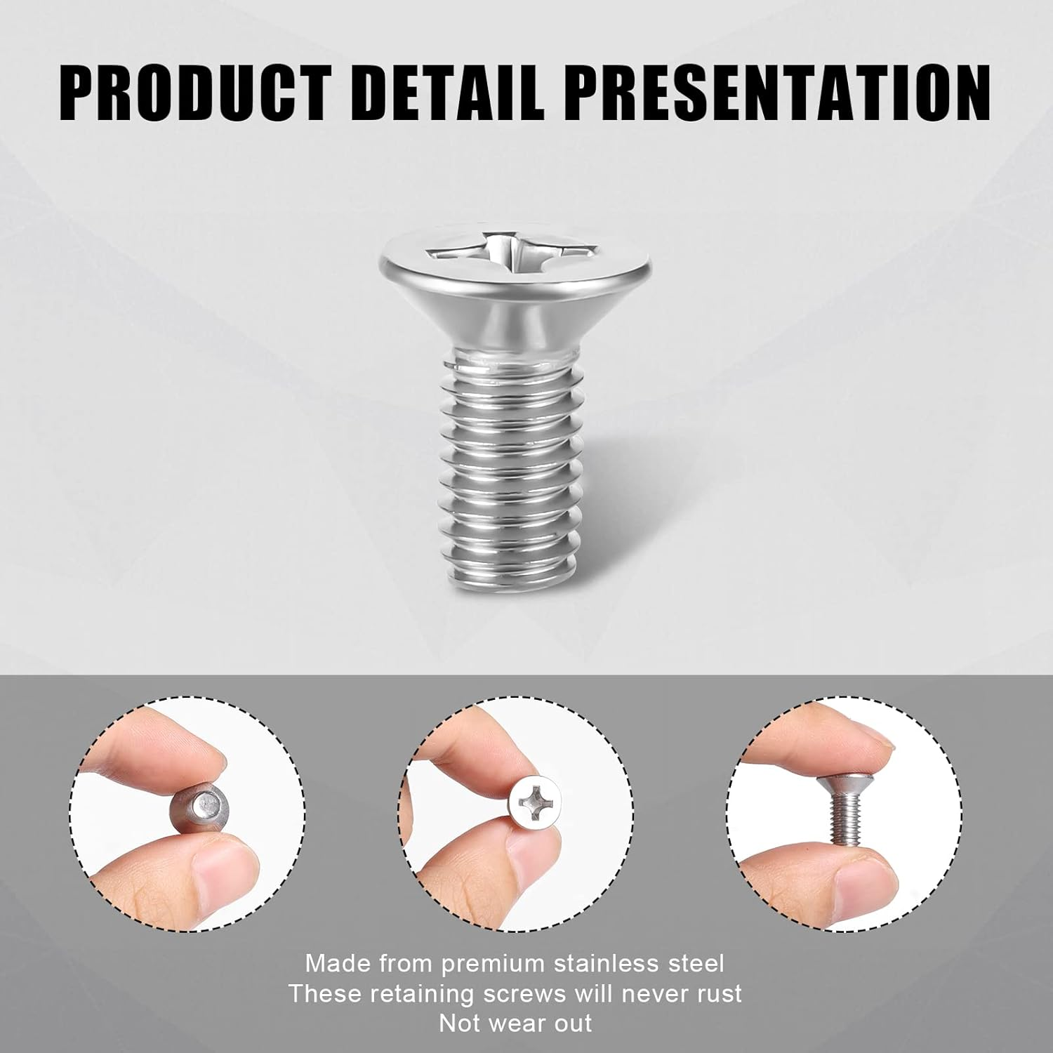 12Pcs Brake Disc Rotor Screws, 93600-06014-0H Stainless Steel Rotor Screws for Brake Discs Rotor Bolts Brake Rotor Retaining Screw Replacement Compatible with Acura Accord City Civic K3 Odyssey image number 1