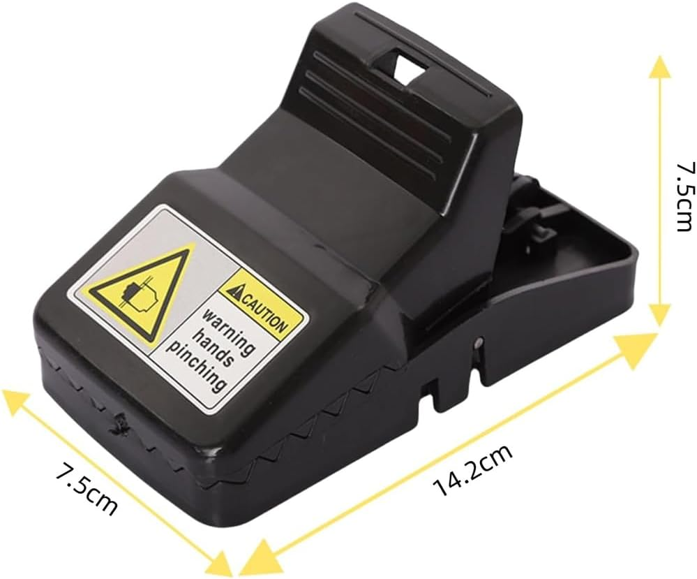 MTSDM 6 Pack Rodent Trap, 5.6 Inch Rat Traps for House Indoor Outdoor, Easy to Set Reusable Mouse Traps, Instant Kill Pest Control Double Spring Traps for Family Mouse Mice Rat Chipmunk Pest Control image number 1