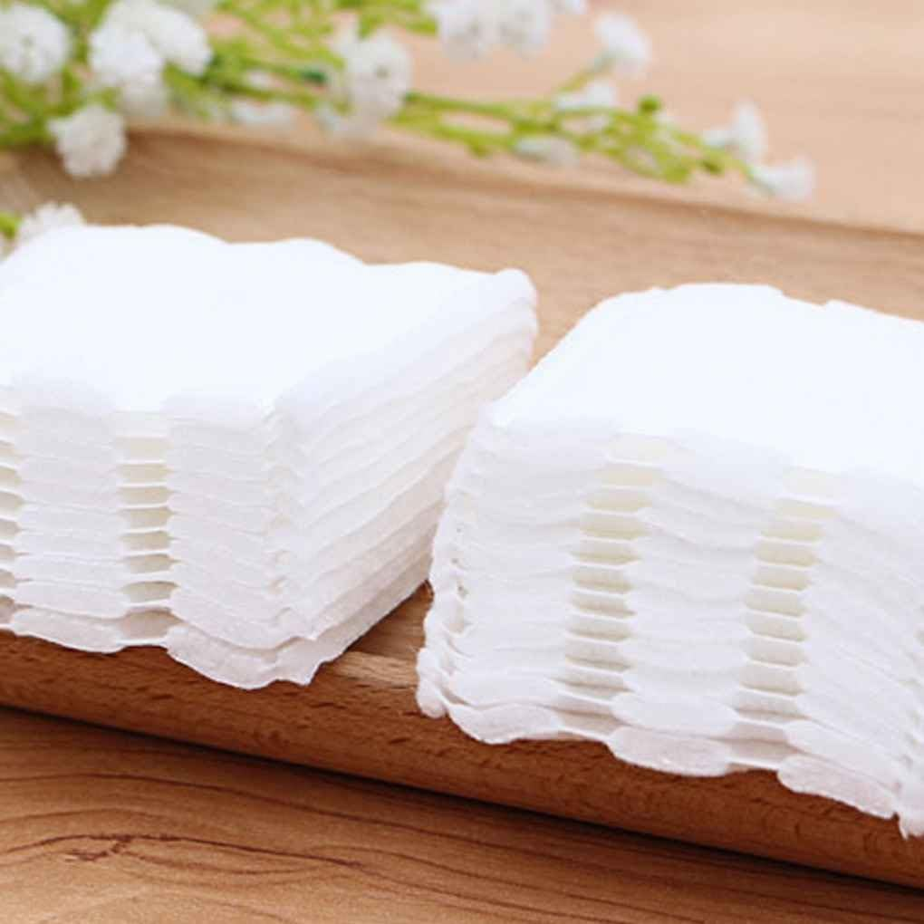 50 Pcs Double-Sided Pressed Cotton Pads Makeup Nail Polish Remover Wipes Hydropathic Compress Cotton Facial Puff image number 4