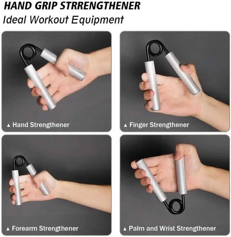 HCE Hand Gripper Metal Power Grip, Wrist, Forearm, Hands & Finger Strengthener Best Crossfit Gripper,Grip Strength Trainer Knurling Handles Home Gym Grippers for Forearm Exerciser image number 1