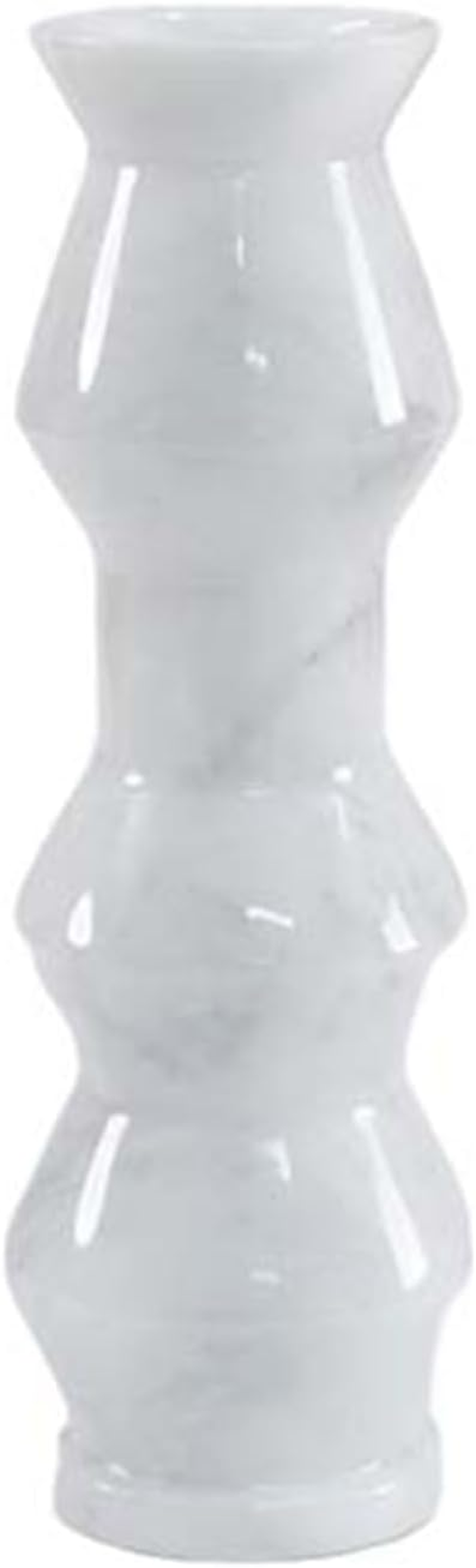 Marble Flower Vase 30 Cm White Handmade Tall Vase for Floor Pampas Grass Vase Boho Vase & Small Vase Ideal Flower Vase for Bouqet & Bedroom D&eacute;cor image number 5