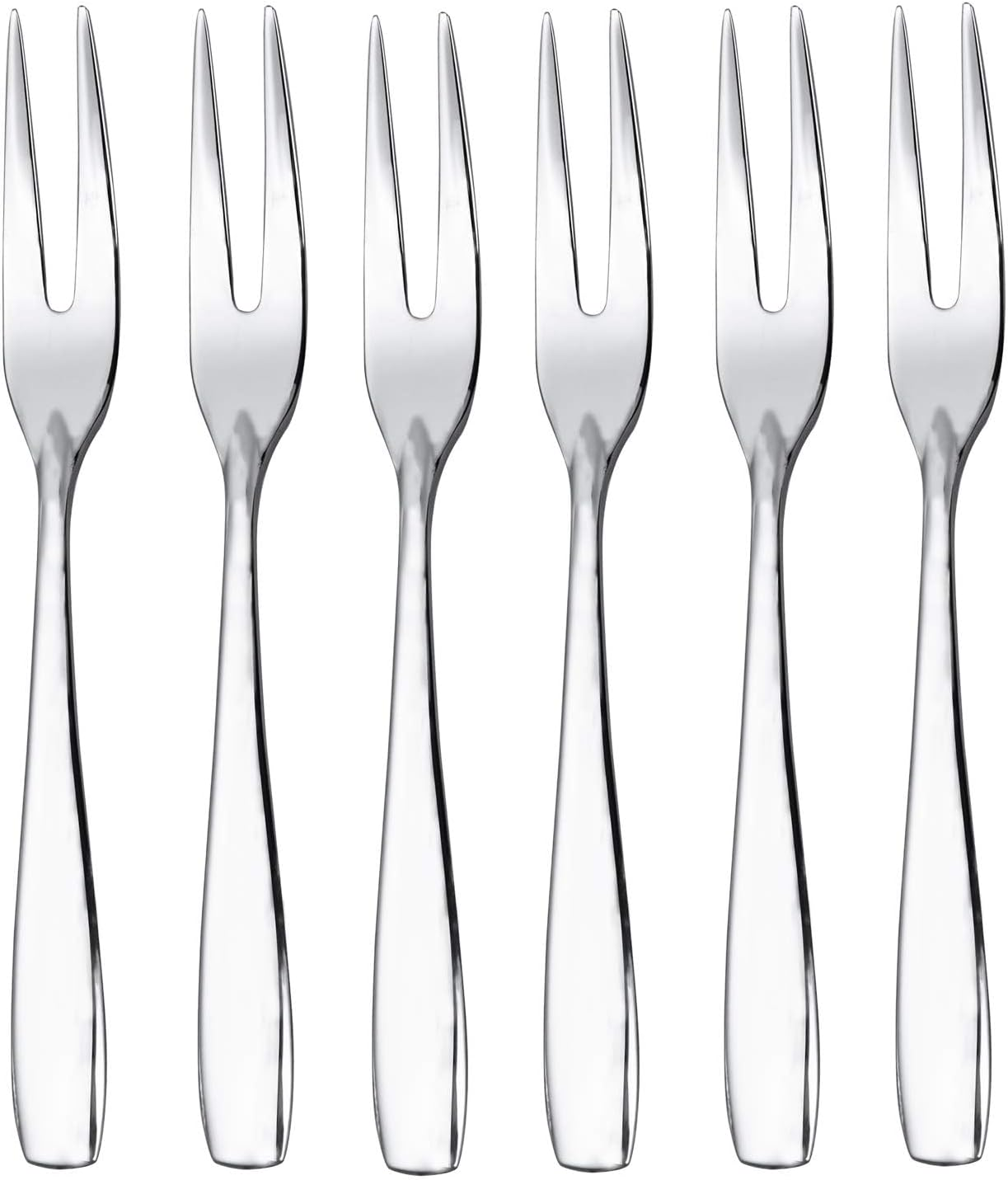 IMEEA Tiny Fruit Forks 18/10 Stainless Steel Appetizer Cocktail Forks Dessert Forks, 4.5-Inch (6-Piece) image number 2