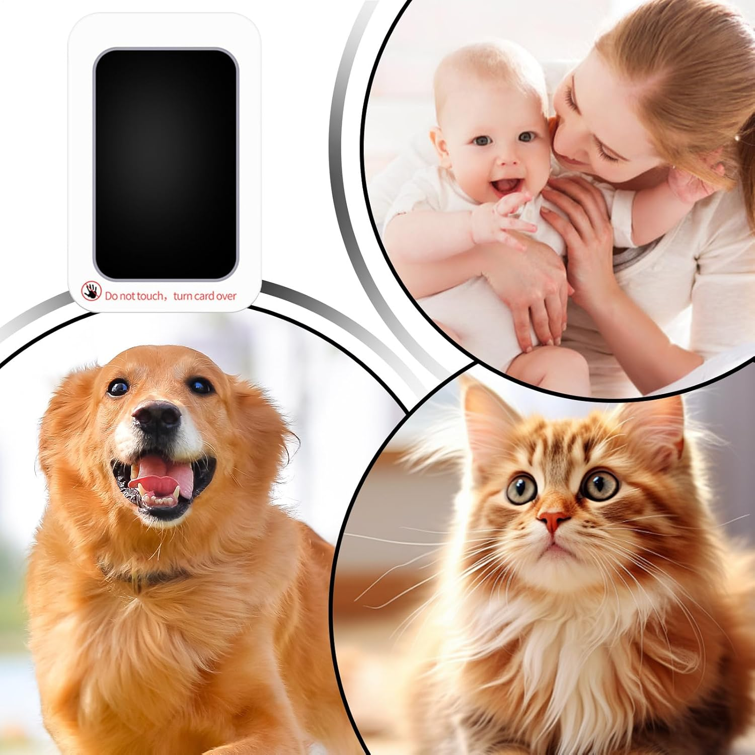 Baby Inkless Hand and Footprint Kit - Toodler Inkless Hand and Footprint Kit | User-Friendly Foot Printing Set with Clean-Touch for Cards Keepsake Frame Photo Frames image number 2