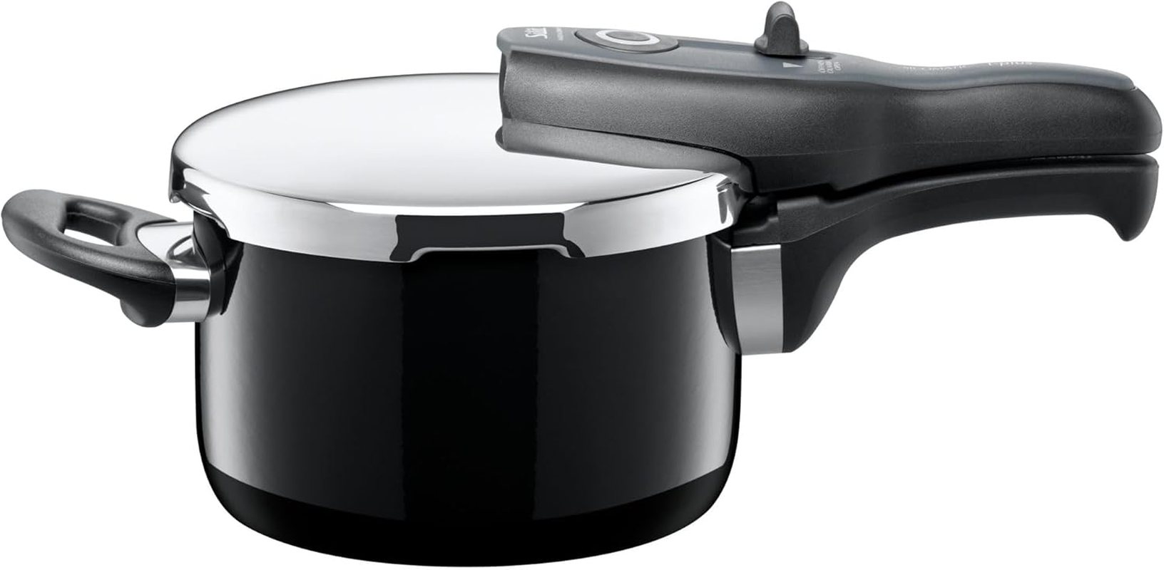 Silit Sicomatic&reg; T-Plus Pressure Cooker 2.5L without Insert &Oslash; 18 Cm Black Made in Germany inside Scale Silargan&reg; Functional Ceramic Suitable for Induction Hobs