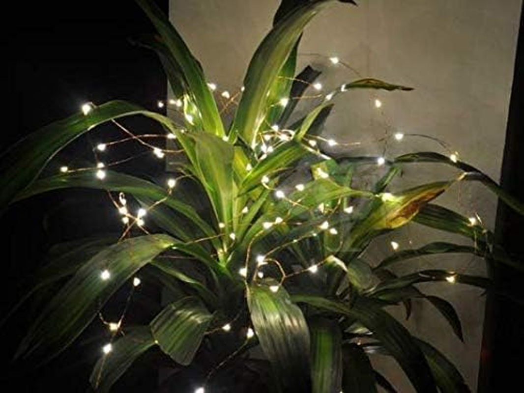 Solar String Lights,Solarmks 33Ft Outdoor String Lights 100LED Seasonal Decorative Lighting for Home, Lawn, Garden, Wedding, Party and Holiday (Yellow) image number 2