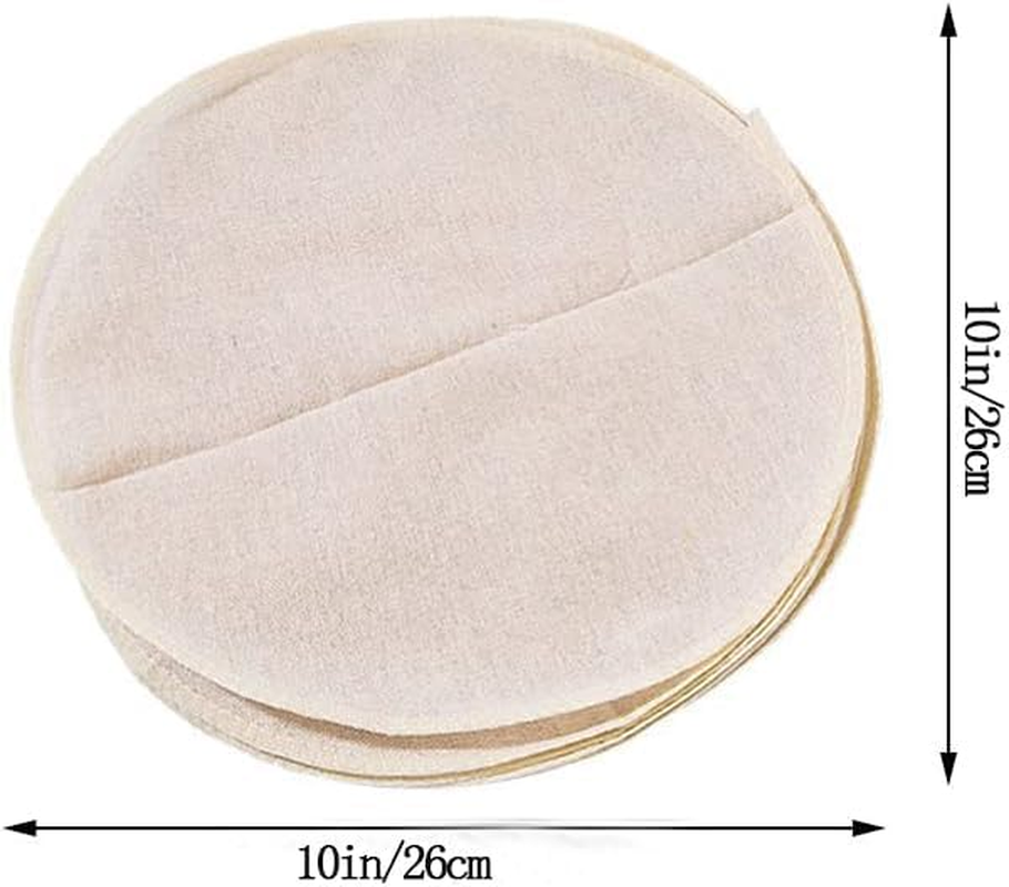 WEZCHUGHAOL 30Pcs round Steamer Liners, 26X26X0.2 Inch Reusable Steamer Mats for Soup Dumplings, Buns, Dim Sum - Natural Food-Grade Cooking Liners image number 3