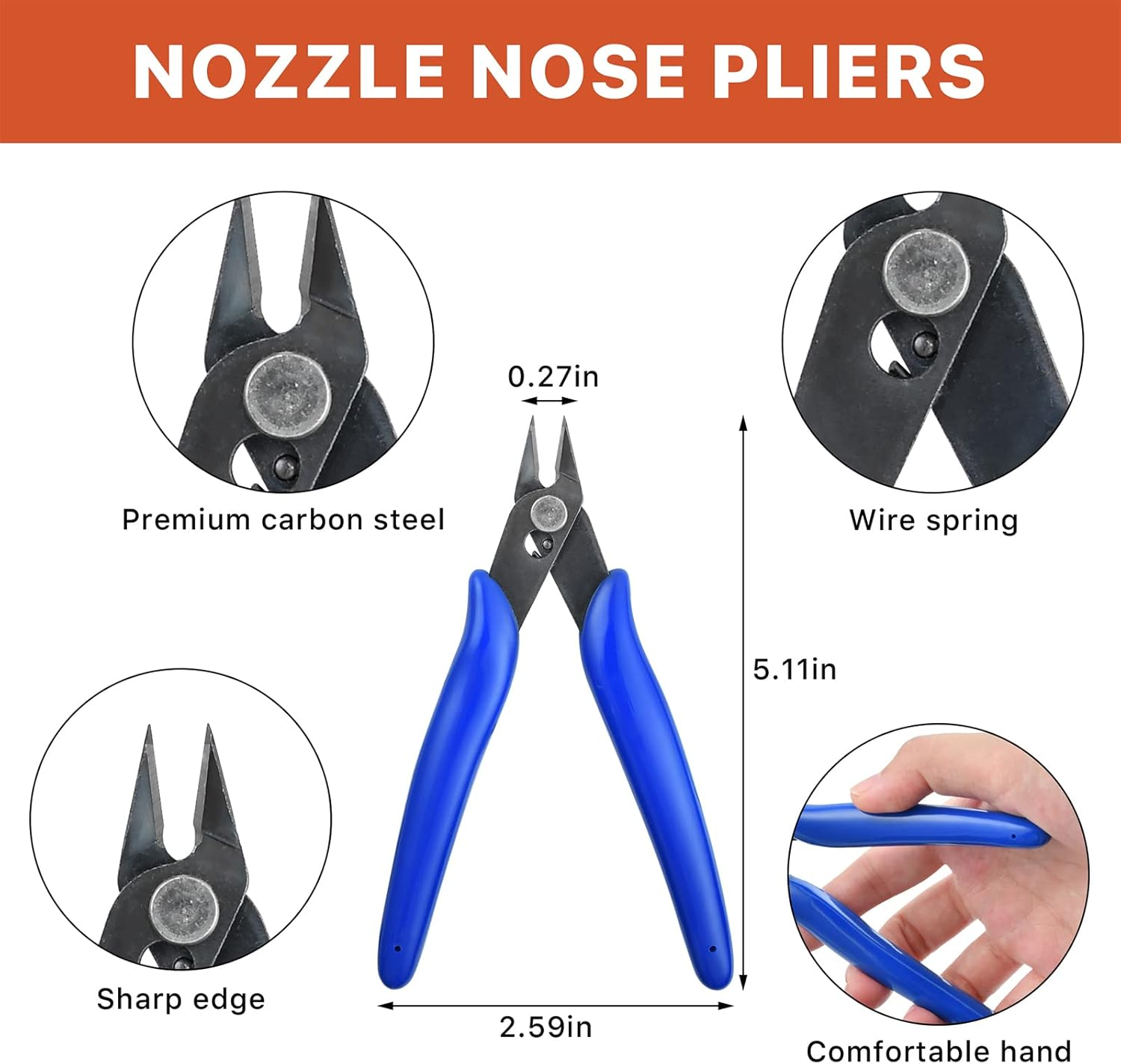22 Pieces Metal DIY Model Tool Sets Metal Earth Model Kits, 2 Nose Pliers and Tab Edge Cylinder Cone Shape Bending Assist Tools for 3D Metal Jigsaw Puzzles Assembly image number 5