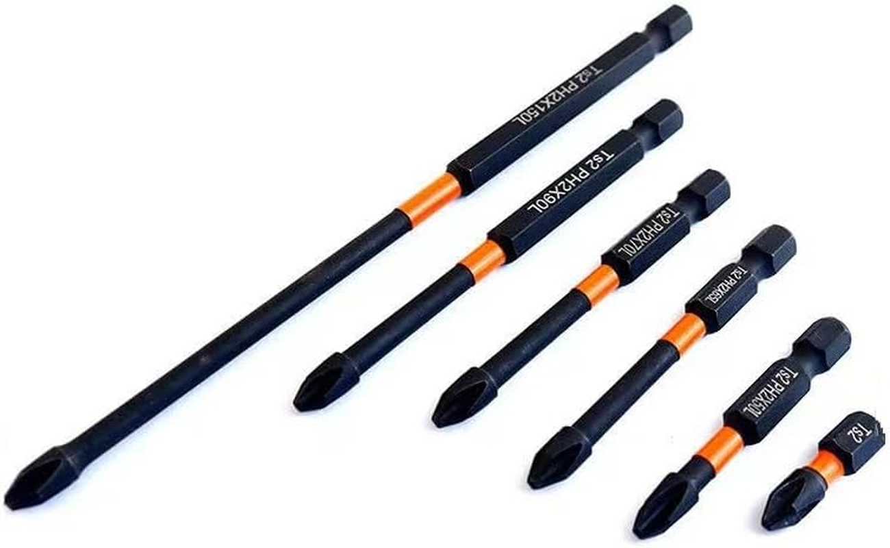 6 Pcs Impact Hex Head Wrench Drill Bit Set, S2 Steel Hex Bits Set H2-H6 1/4 Inch Head Hardness Anti-Slip Screwdriver Quick Release Shank Screwdriver Bits Set, for Power Screwdriver Impact Drill image number 3