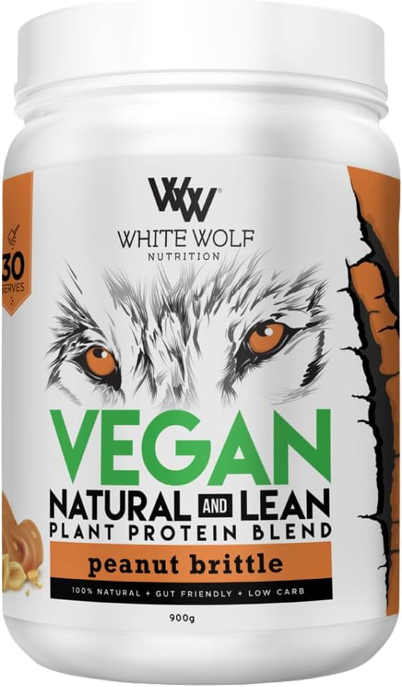 White Wolf Nutrition Natural and Lean Protein - Peanut Brittle 900G