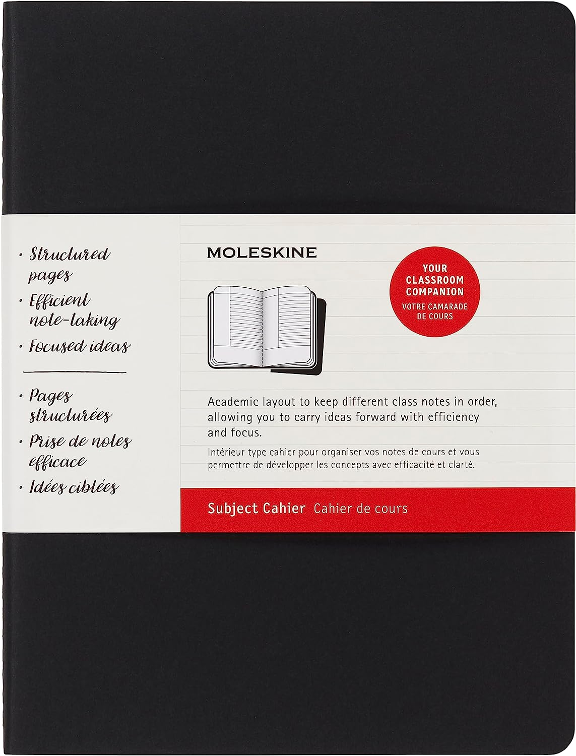 Moleskine - Cahier Subject Journal - Set of 2 - Extra Extra Large - Black & Kraft