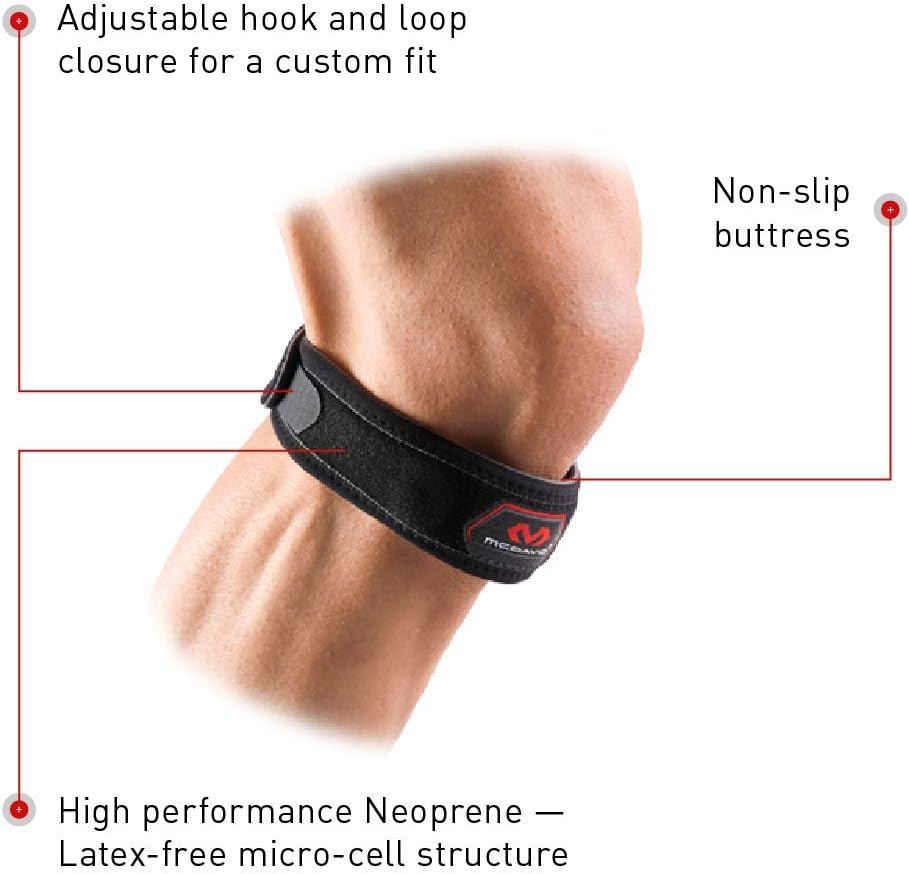 Mcdavid Knee Band for Knee Pain Relief, Support Brace Patella Tendon Knee Strap for Pickleball, Hiking, Soccer, Basketball, Running, Jumpers Knee, Tennis, Tendonitis, Volleyball & Squats image number 4