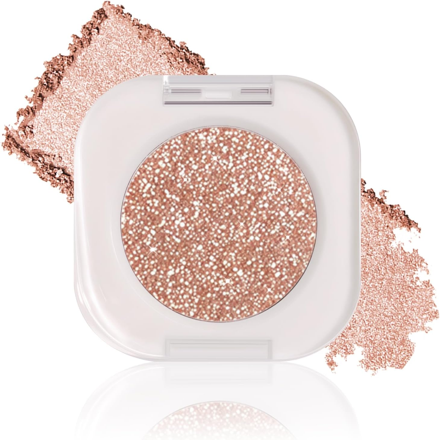 DAGEDA Single Shimmer Eyeshadow,Smooth,High-Pigment Eye Shadow, Sparkly Glitter Eyeshadow Makeup,Long Wear Shimmer Finish Sparkly Eye Makeup(Sun Glow)