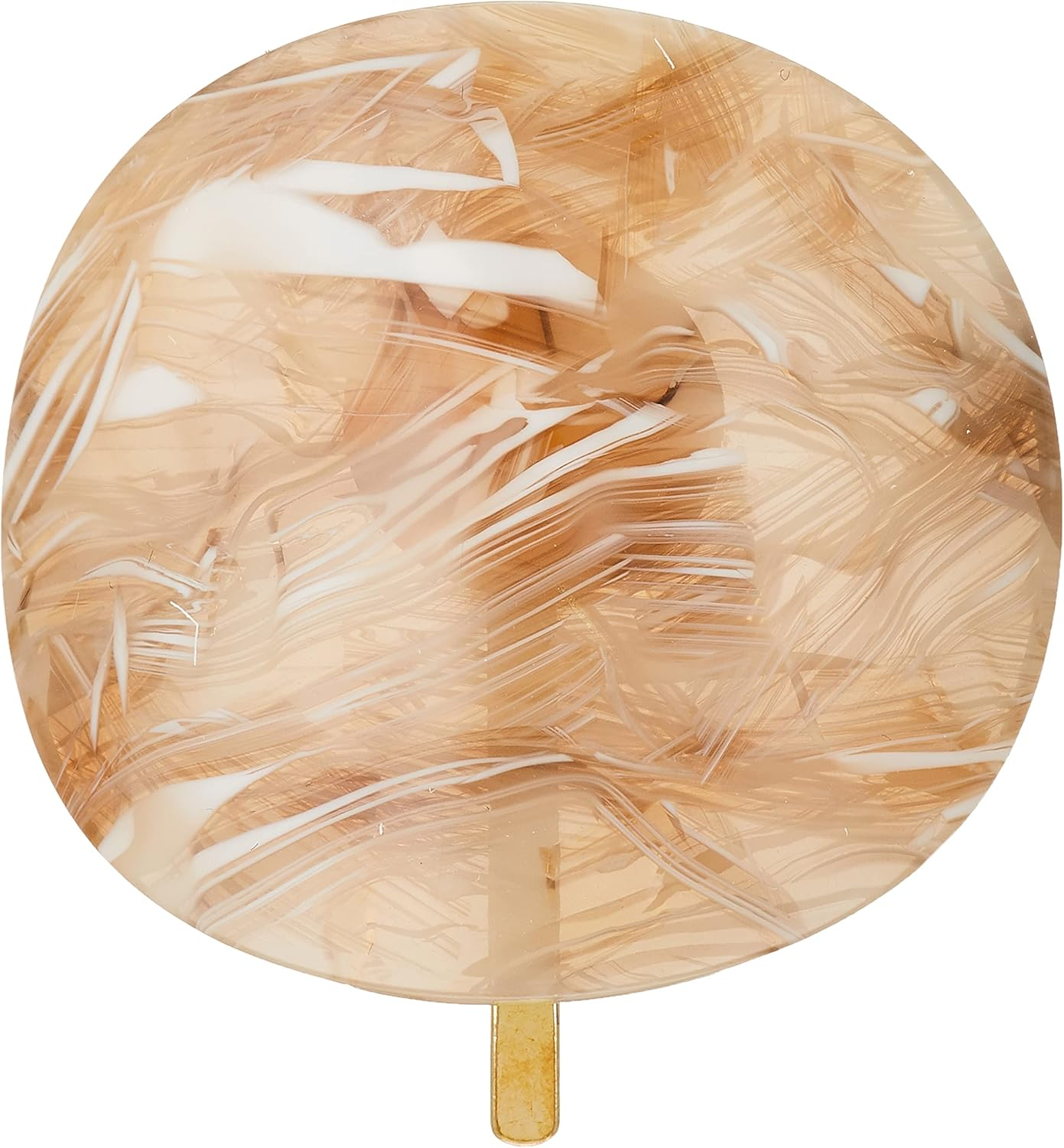 Marble Square Pony Hook [Parallel Import], なし, Acrylic Metal, No Gemstones image number 1