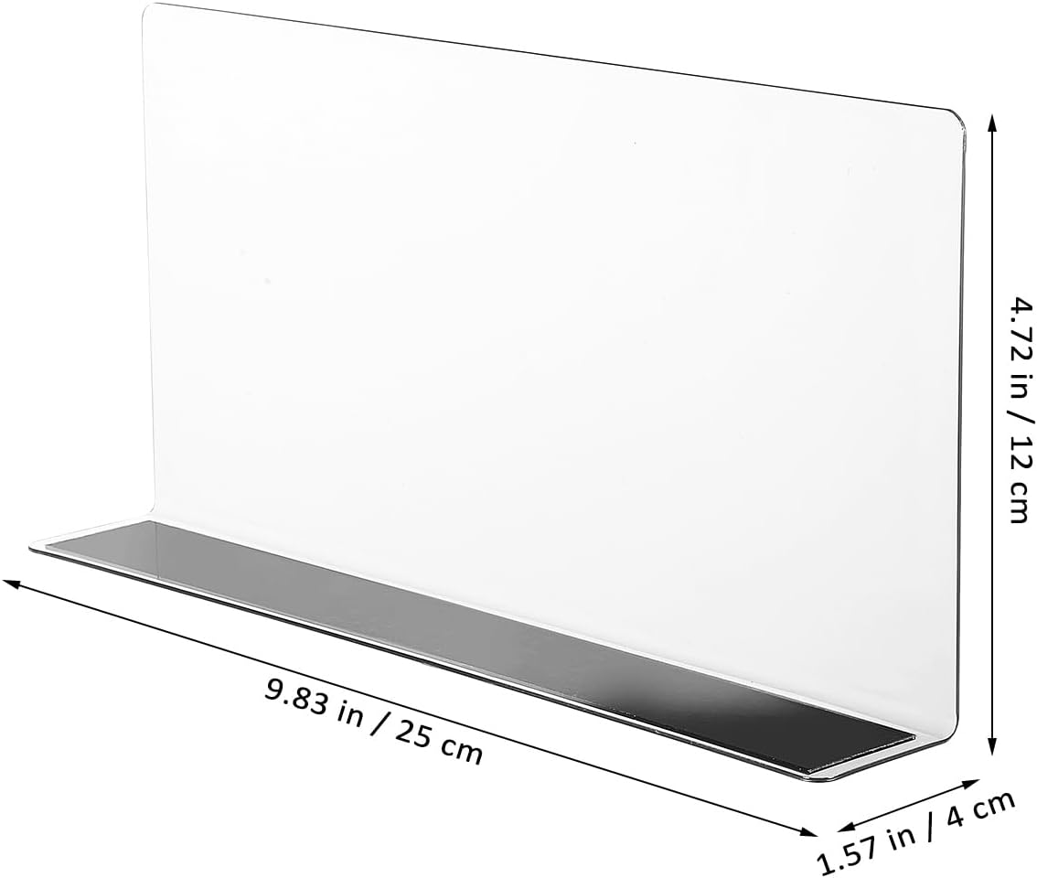 TOVINANNA Acrylic Shelf Dividers for Closet Organization: 6 Pack Tall Clear Shelves Separators for Clothing Adjustable Multi-Function Divider image number 2