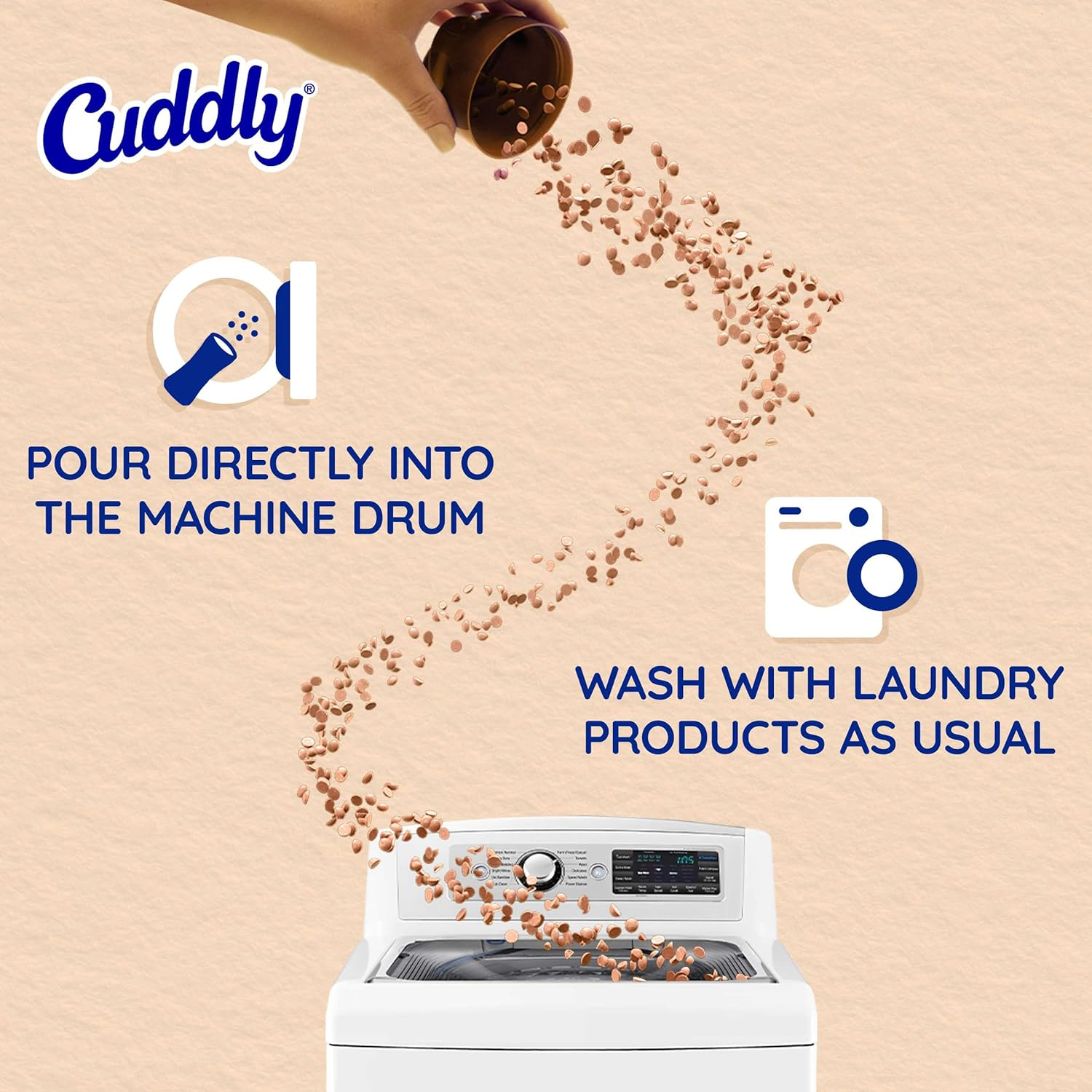 Cuddly Laundry In-Wash Scent Booster Beads, 240G, Coco Cuddles