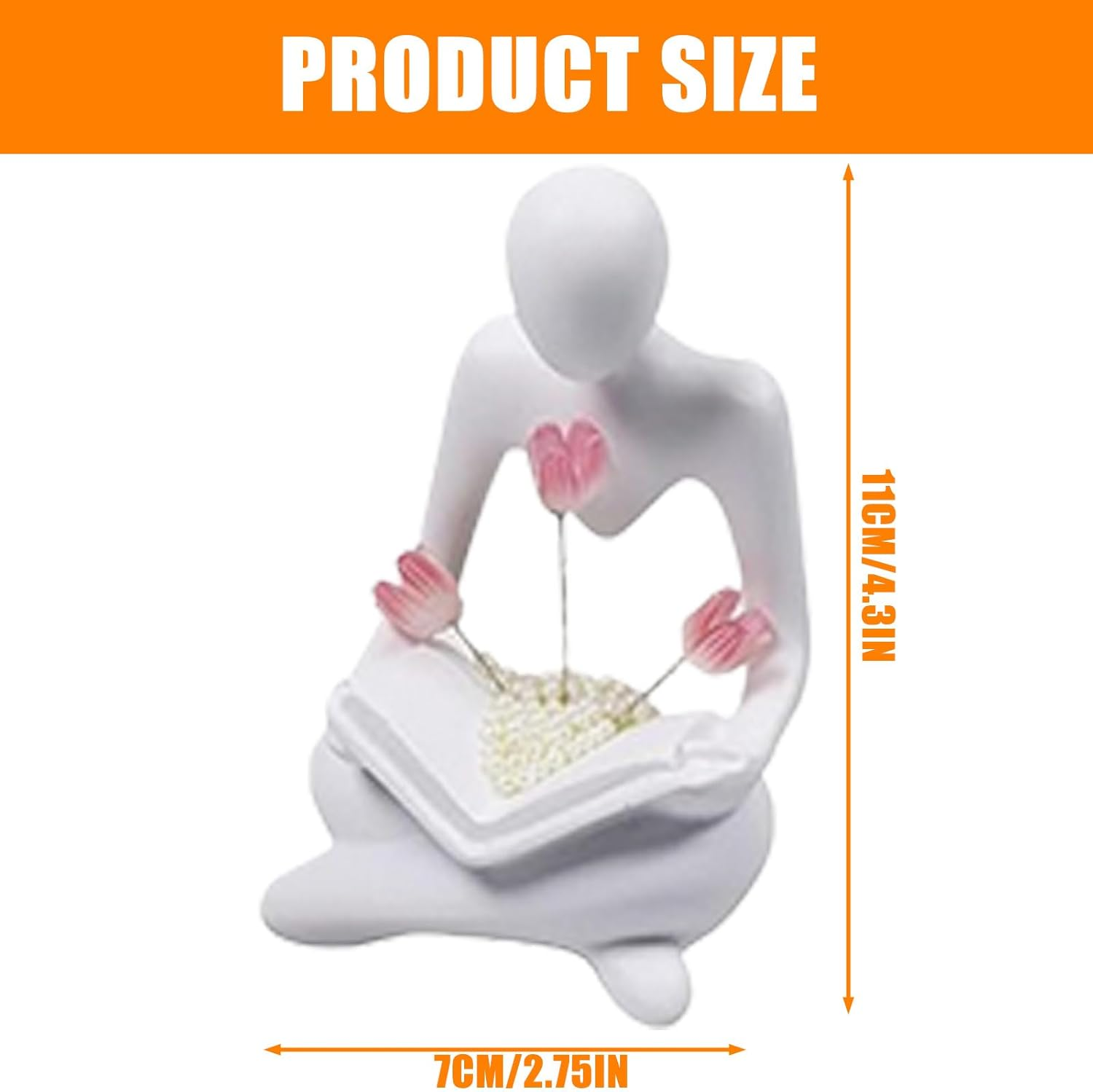 Bookcase Decoration, Book Lamp Tulips with LED, Tulip Night Light, Abstract Thinker, Books Decoration, Bookshelf Lamps, Decoration Aesthetic Bookshelves, Flower Lamp for Book Friends, Friends image number 6