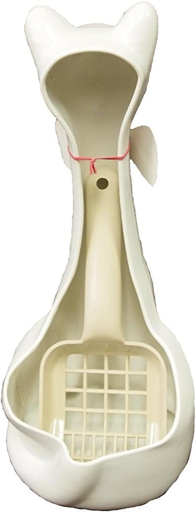 New Age Pet Scoopy Cat Litter Holder W/Scoop,White (IND003W) image number 4