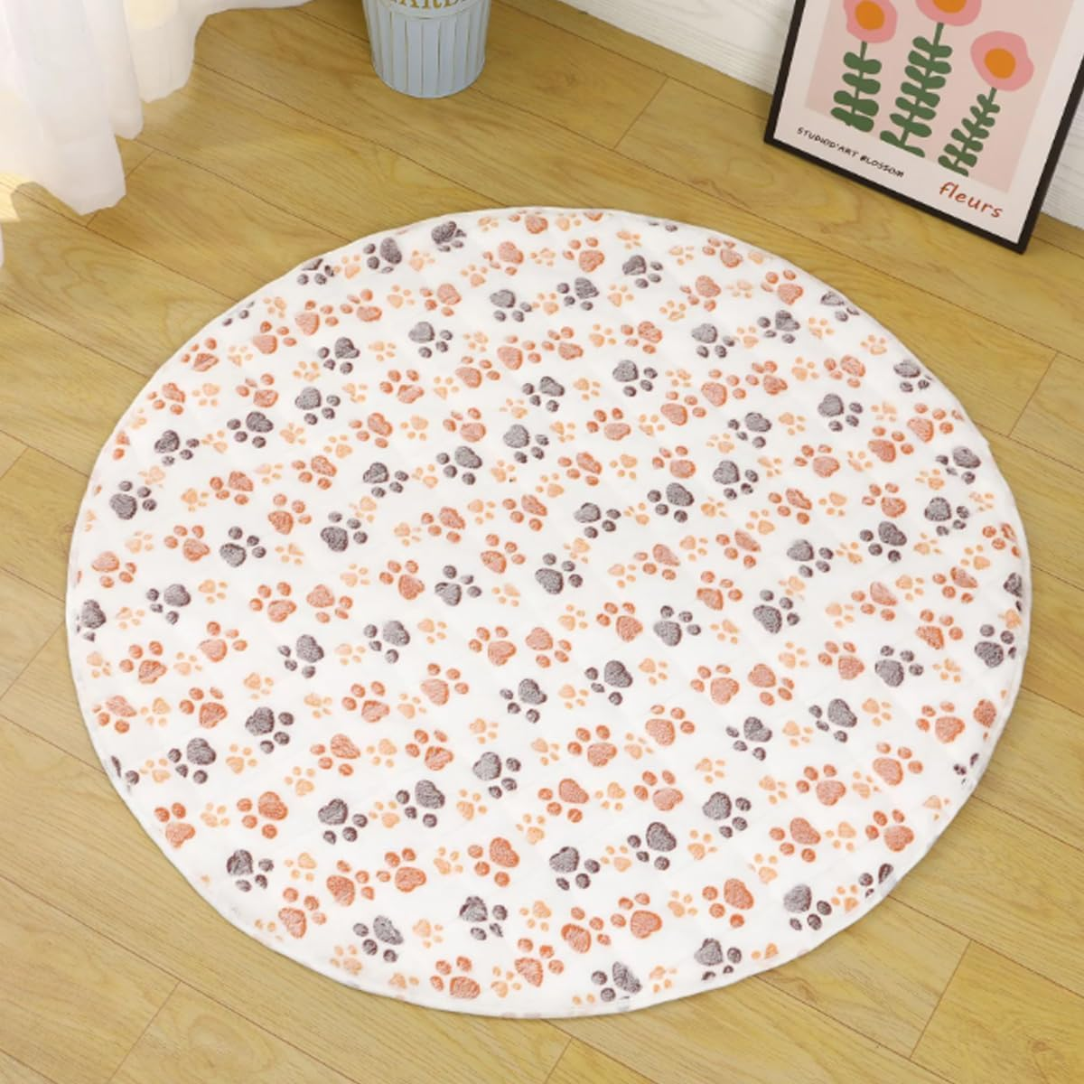AIMALL 1 round Waterproof Dog Pad Non-Slip Breathable Machine Washable Pet Pad for All Seasons Sizes 13.7 to 29.5 Inches image number 1