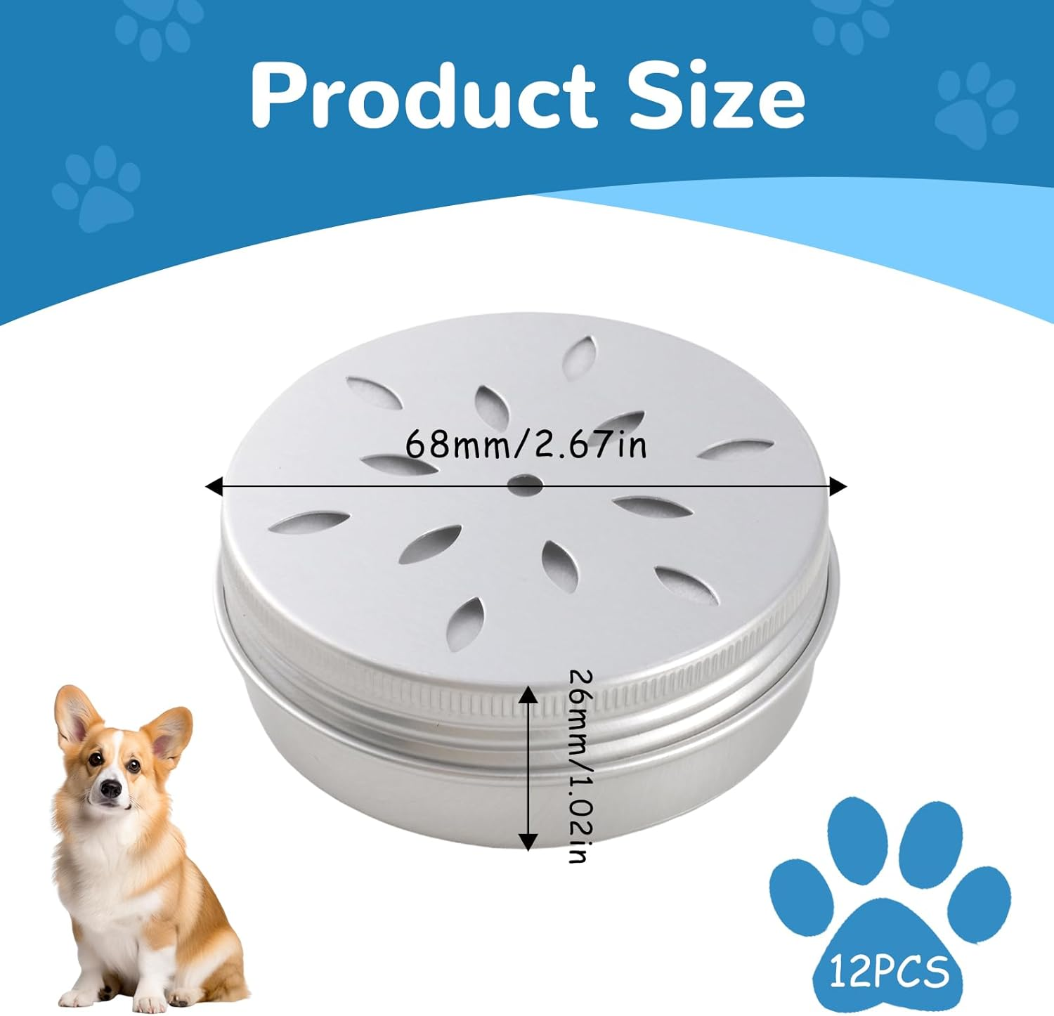 12 Pack Scent Training for Dogs Scent Dog Scent Work Tins Small Dog Food Container Nose Work Supplies for Scent Training, Aluminum Dog Scent Boxes image number 3
