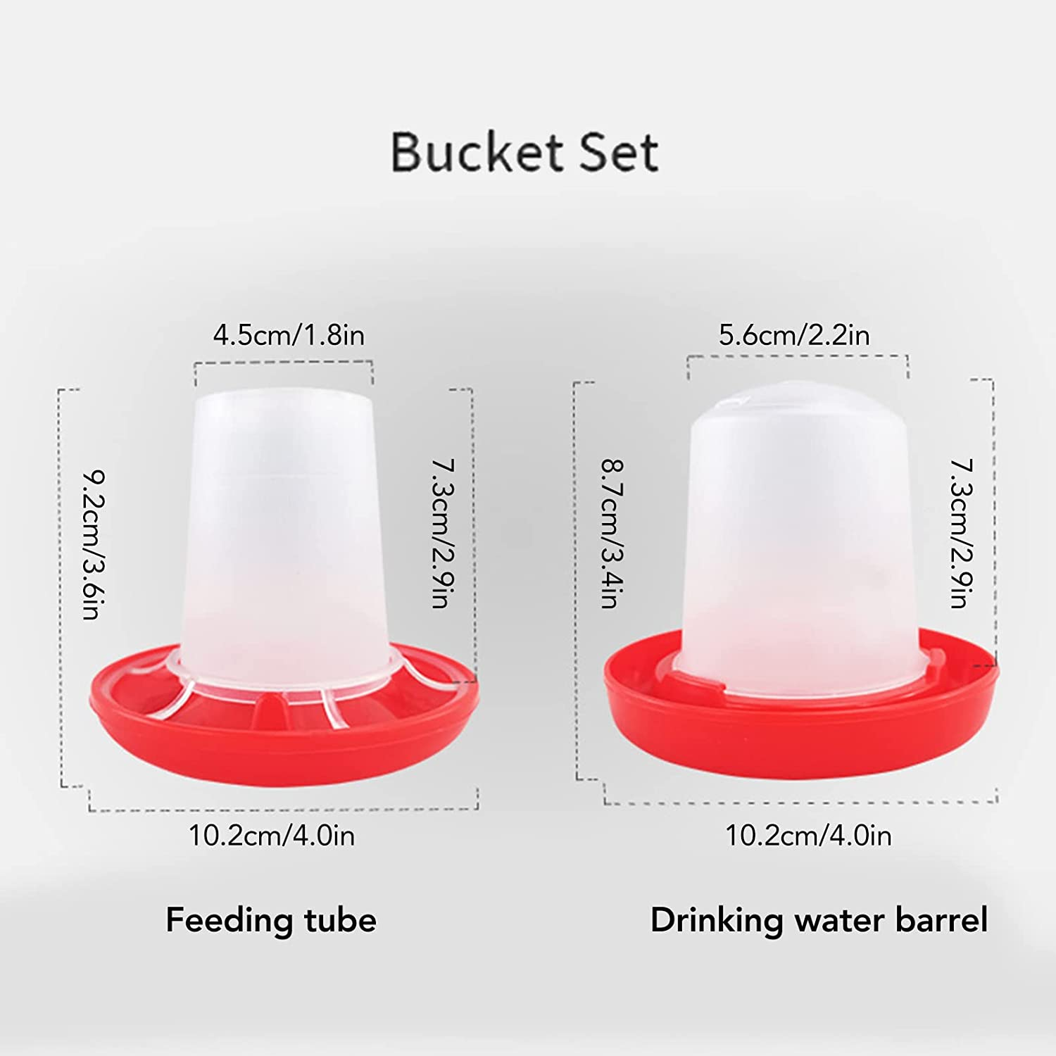 Chick Feeder and Drinker Kit, Easy Clean Plastic Automatic Feeding and Watering Feeder for Chicks image number 3