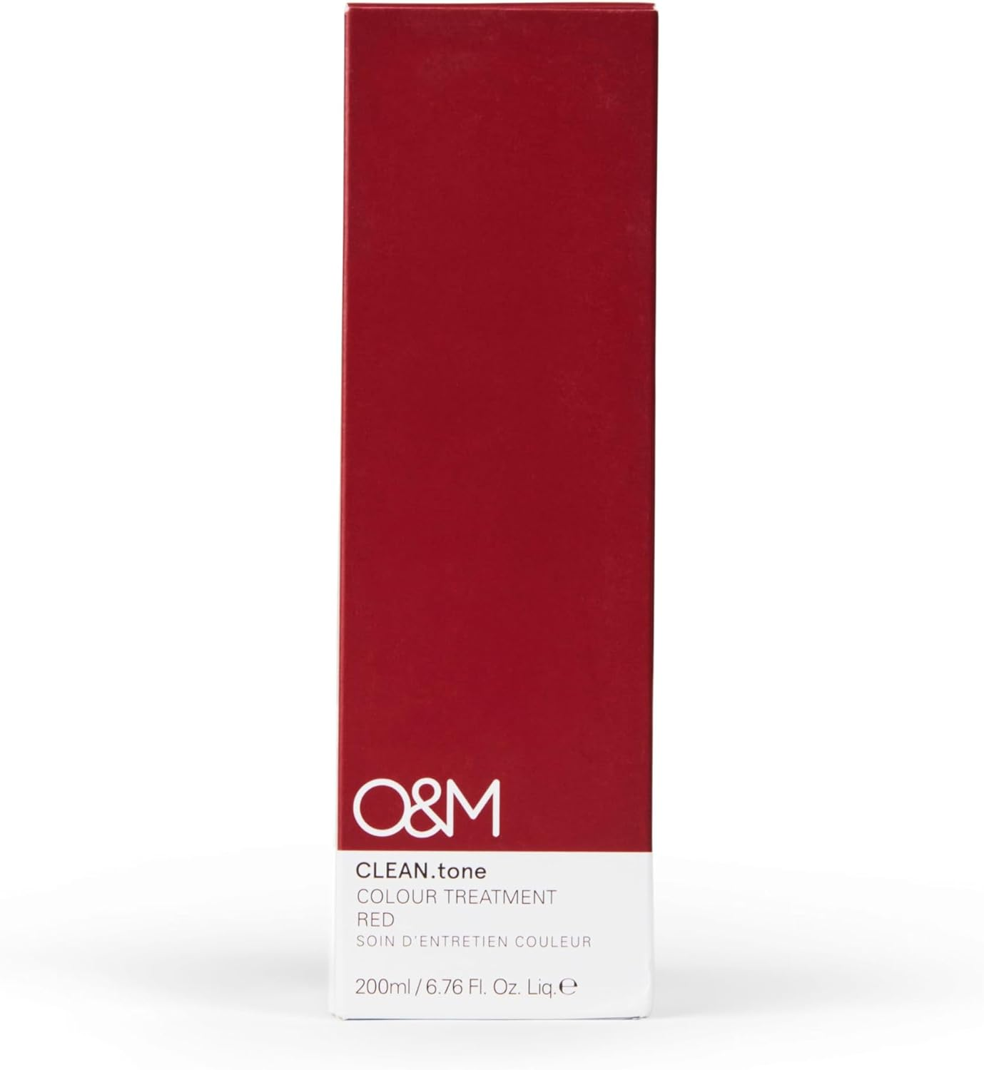O&M Clean.Tone Red Colour Treatment for Brown to Dark Blonde Hair- 200Ml- Clean from Sulfates, Parabens, Silicones, MIT, Phthalates,Triclosan, Propylene Glycol & Gluten, PETA Certified, Vegan and Cruelty Free
