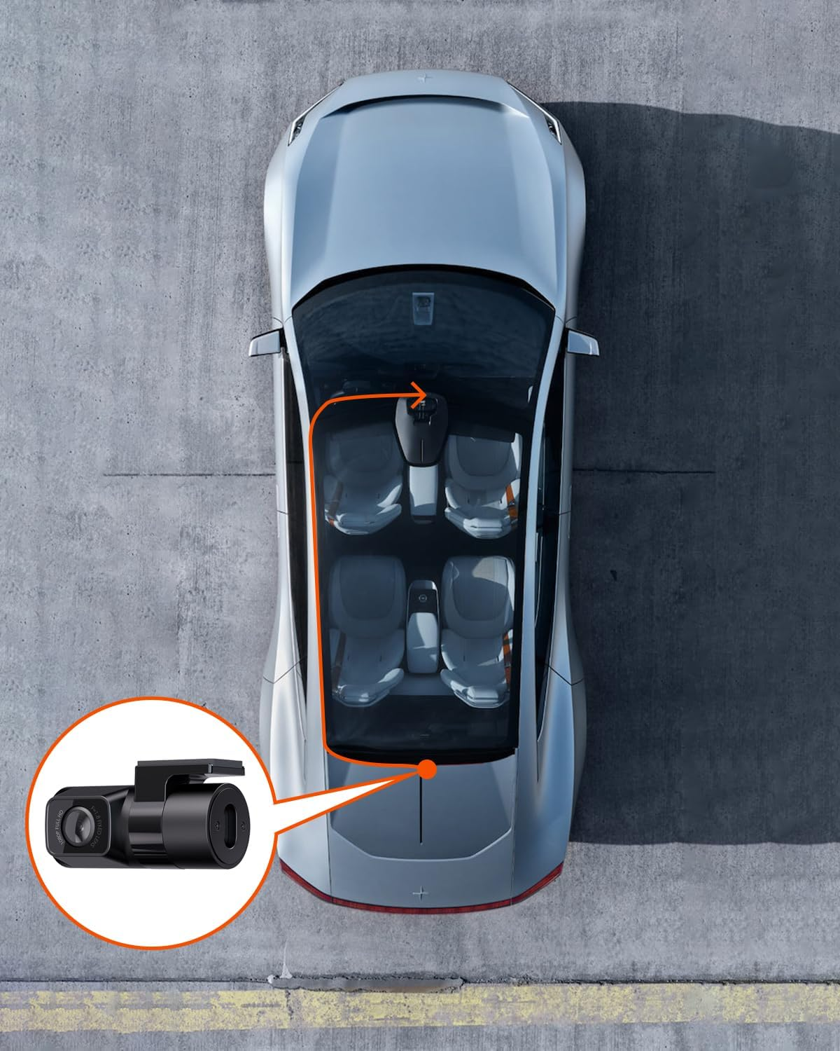 Vantrue N4（2023） 1080P Adjustable Rear Camera with 6M Cable, 170&deg; Wide Angle View, Fit for Most Cars SUV, Pickup, Truck, Jeeps Minivan and Sedans image number 4