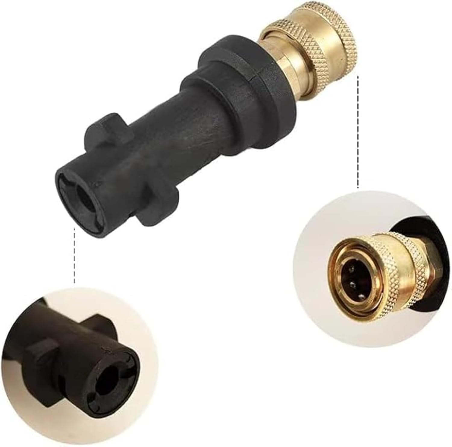High Pressure Washer Gun Adapter with 1/4'' Quick Connect Female Fitting Compatible with Karcher/K&auml;rcher K Series K2, K3, K4, K5, K6, K7 High Pressure Washer image number 4
