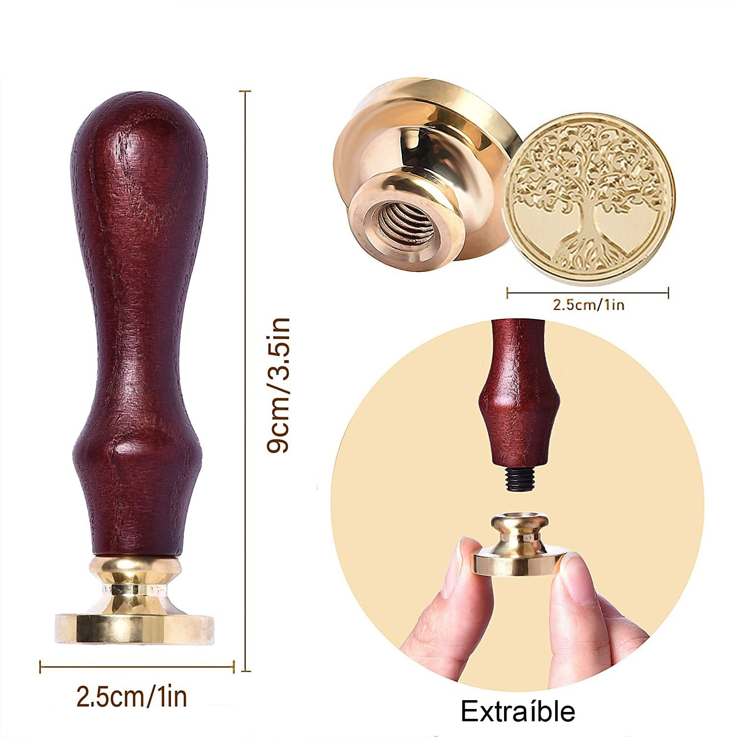 Wax Seal, Wax Seal Stamp Kit, Comes with Heater, Vintage Envelope, Wax Melting Spoon and More. Sealing Wax, for Making Wedding Invitations, Letters and Other Craft Projects (Multicolor) image number 4