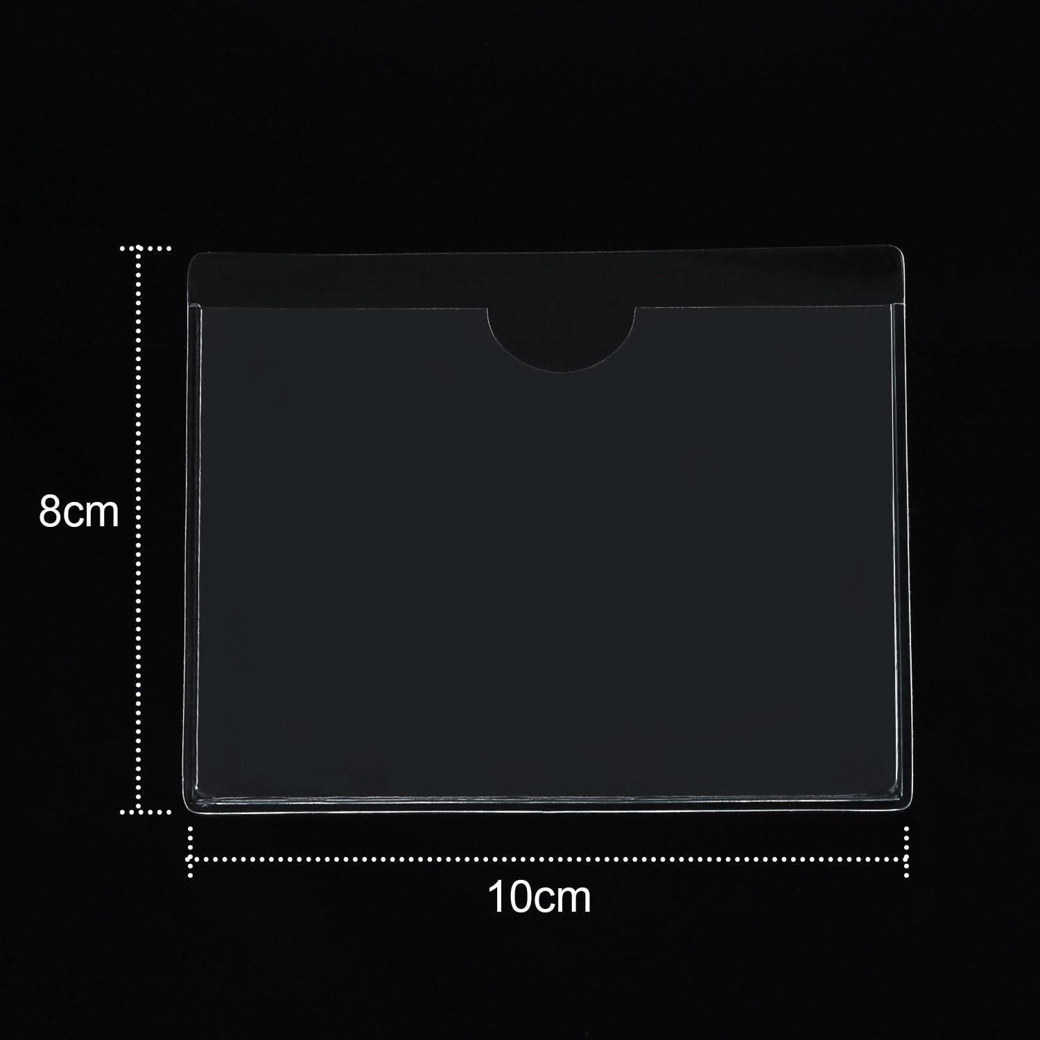 Transparent Self Adhesive Parking Permit Holder Pack of 4 Ticket and Note Sticky Back Protect Cover for Car, Badges, Windscreen