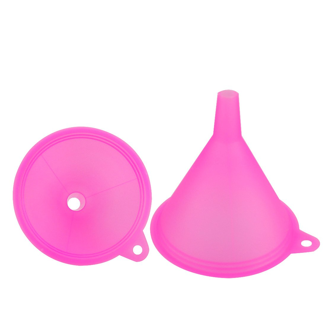 Mirenlife 5 Sizes Candy Colors Plastic Funnel Set for General Purpose, Lab Car Kitchen Home Tools, Liquids Dry Goods image number 3