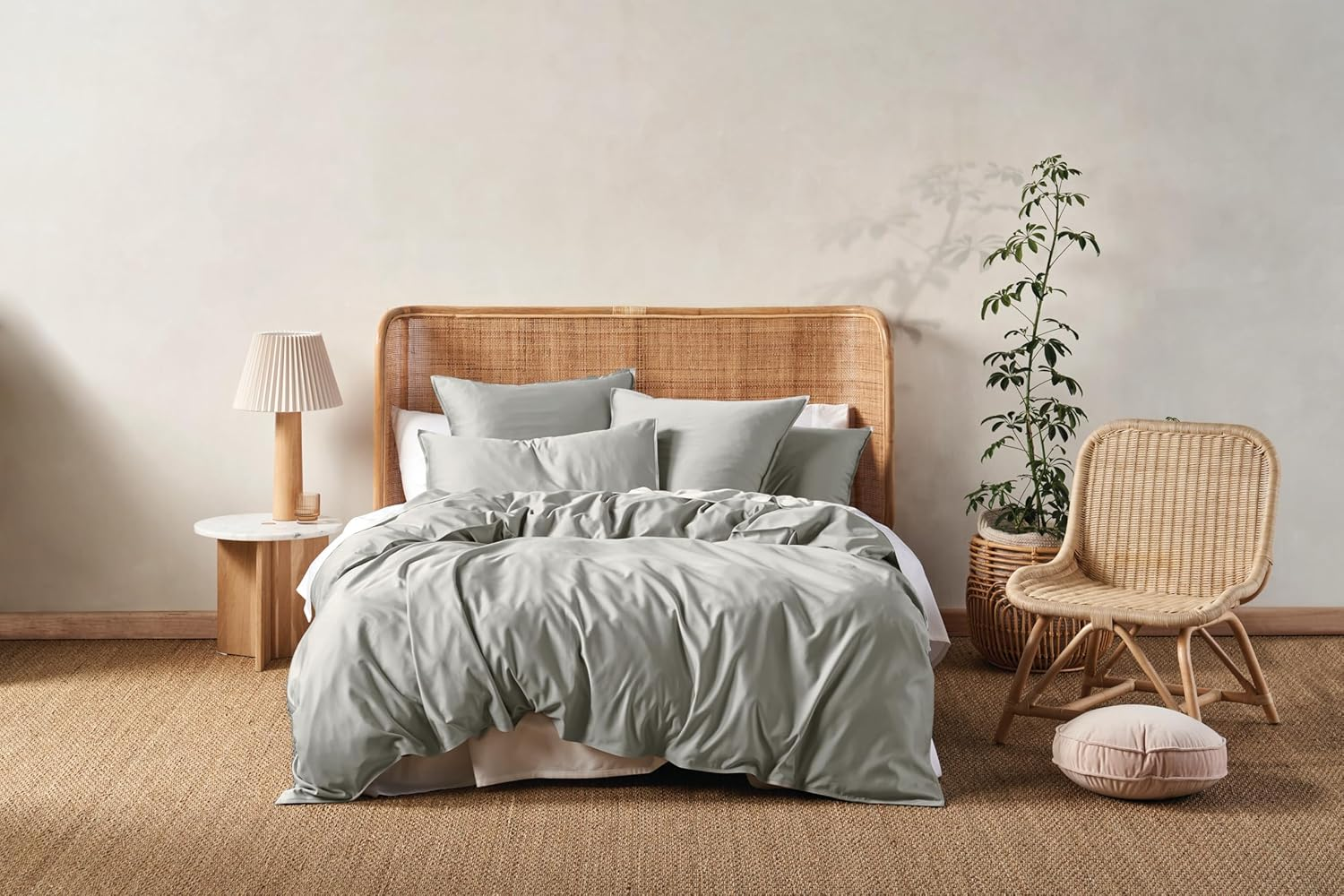 Linen House Haven Quilt Cover Set, White, Queen Bed Size