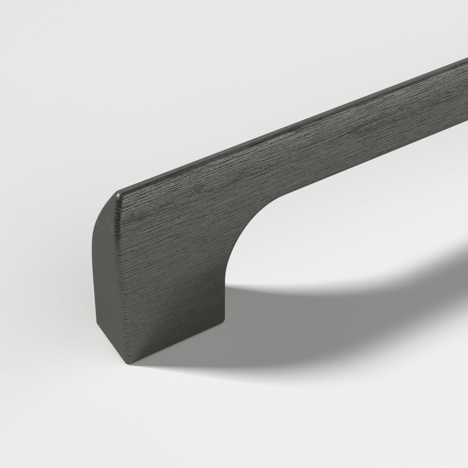 Monti Hardware | 1 Pack Gun Metal 6.3 Inch Hole Center | Cabinet Handles Bathroom Home Decor Drawer Pulls | Stainless Metal Kitchen Cabinet Handles | Etna Collection image number 4