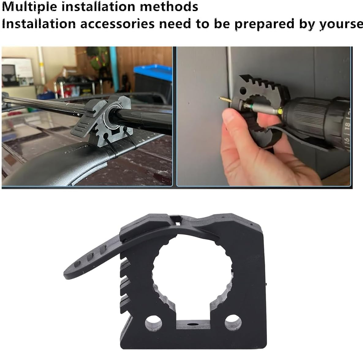 2Pcs Adventure Shovels Bracket、Rubber Shovel Holder Mount (2) Rubber Bracket Mount Kit | Axe and Shovel Mounting Brackets, Vehicle Gear Rack Securing Clamps for Outdoor Quick Attachment image number 3