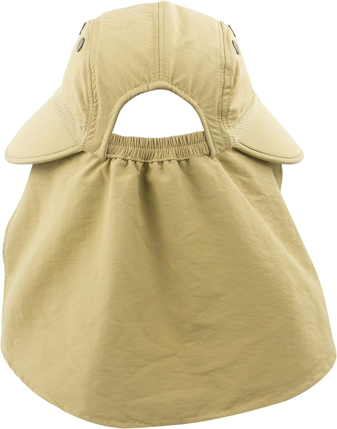 Muryobao Women'S Sun Hat Outdoor UV Protection Foldable Packable Mesh Hat Wide Brim Summer Beach Fishing Cap with Neck Flap - Dark Grey image number 2