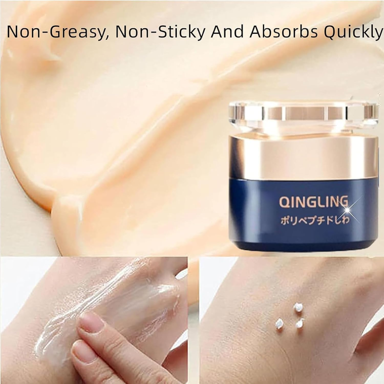 Qingling Firming Anti-Aging Treatment Cream, Japanese Qingling Anti-Aging Wrinkle Firming Cream,Qingling Facial Moisturizing Treatment Cream,Wrinkle Smoothing Cream - 3Pcs image number 5