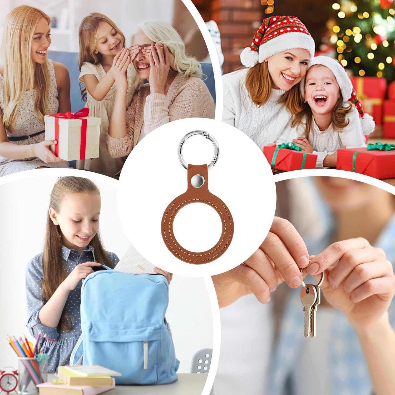 [Bmucp] Coin Holder Keychain | Portable Keepsake | Key Holder Pendant - Student Work Travel Collectors Unisex Shoulder Bag Backpack image number 2