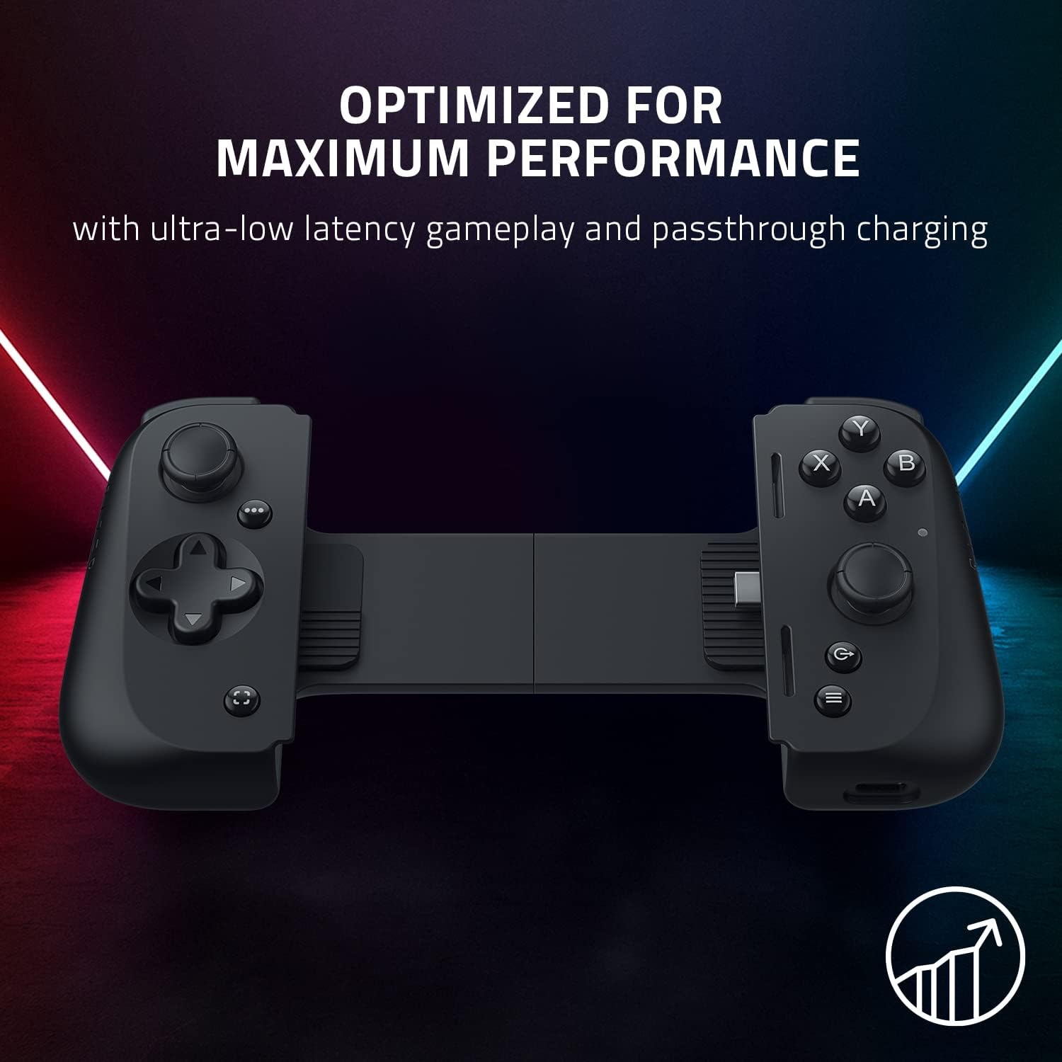 Razer Kishi V2 Mobile Gaming Controller for Android: Console Quality Gaming Controls - Universal Fit with Extendable Bridge - Stream PC, Xbox, Playstation Games - Ultra Low Latency - Ergonomic Design image number 2