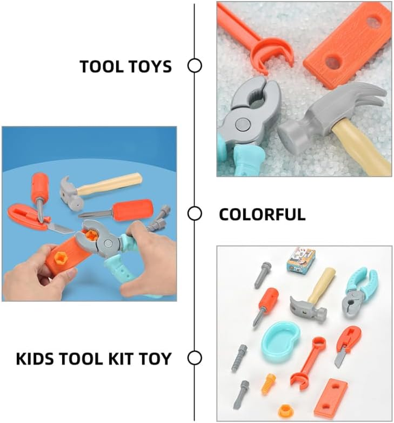 Vaguelly Toddler Tool Set - Montessori Screwdriver Kit for Kids, Pretend Play Repair Toolbox with Assorted Plastic Tools, Portable Design for Easy Keeping and Carrying, Educational Toy for Kids image number 3