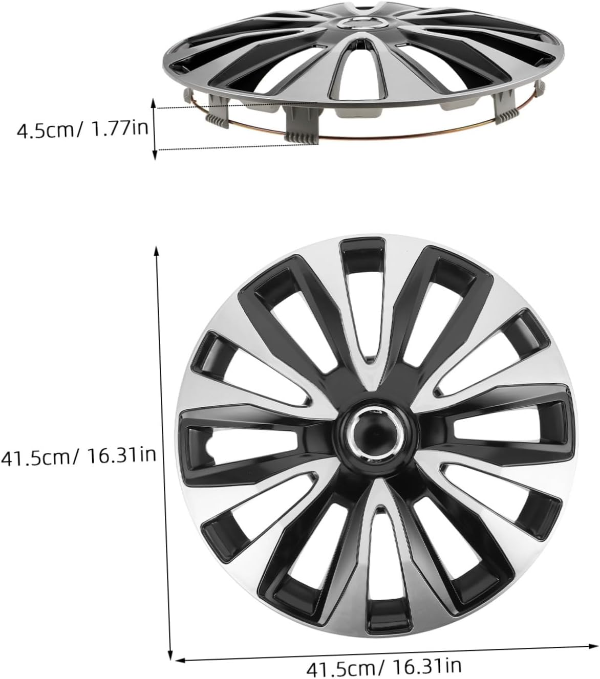 CVUTOVO Hubcaps Wheel Covers Car for Rims Abs Wheel Cap Tool Installation Vehicle Enhancement image number 1