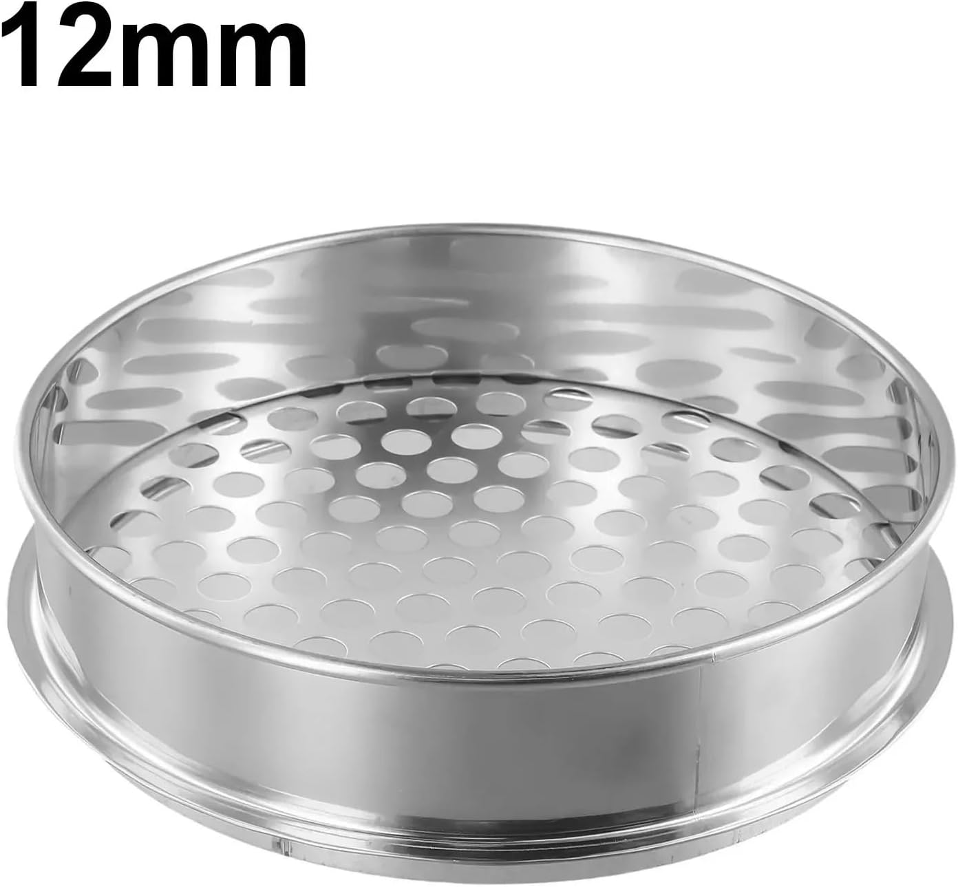 Garden Sieve 1Pc Gardening Metal Home Garden Plants Riddle Soil Sieve Mesh Separating Coarse Materials Garden Supplies 6/7/12Mm Flour Sifter for Baking(Round Hole 6Mm) image number 1