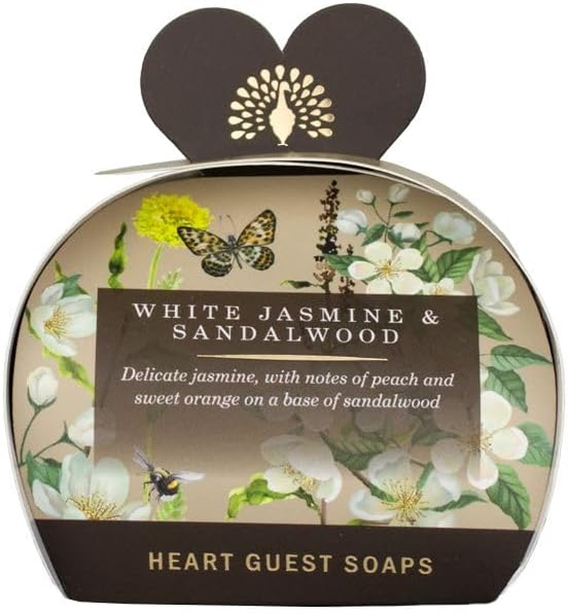 The English Soap Company Luxury Guest Soaps, Jasmine & Sandalwood, White, Multicolor, 60 G image number 2